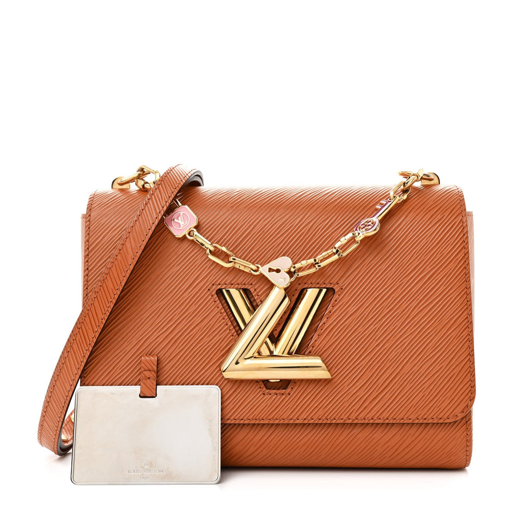 Epi Twist Shoulder Bag MM Gold Cipango