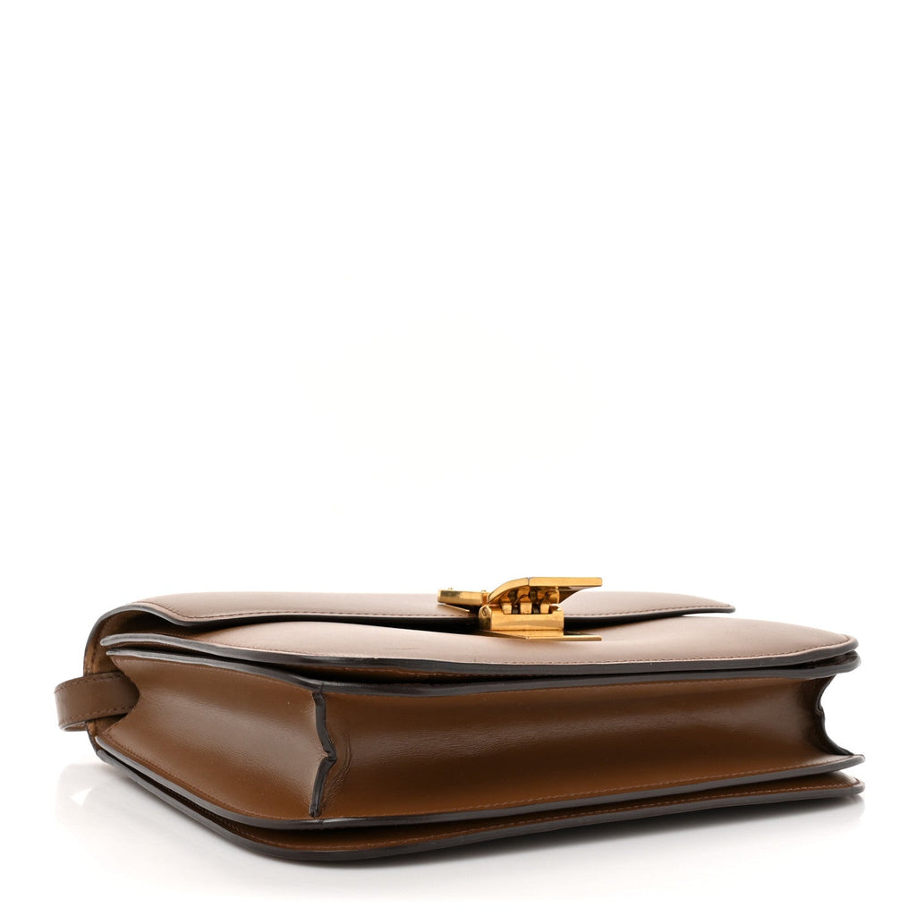 Smooth Calfskin Medium Classic Box Flap Bag Light Camel