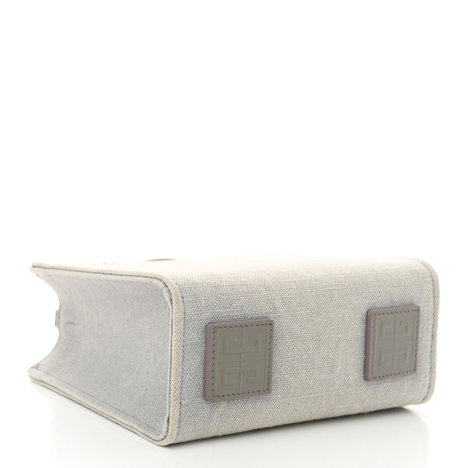 Canvas Mini Bond Shopper Tote Light Grey