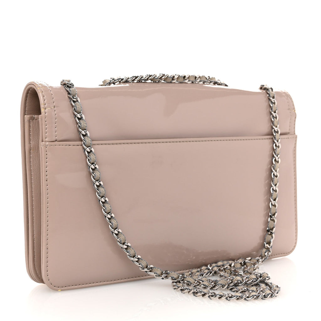 Vinyl Lipstick Flap Dark Beige