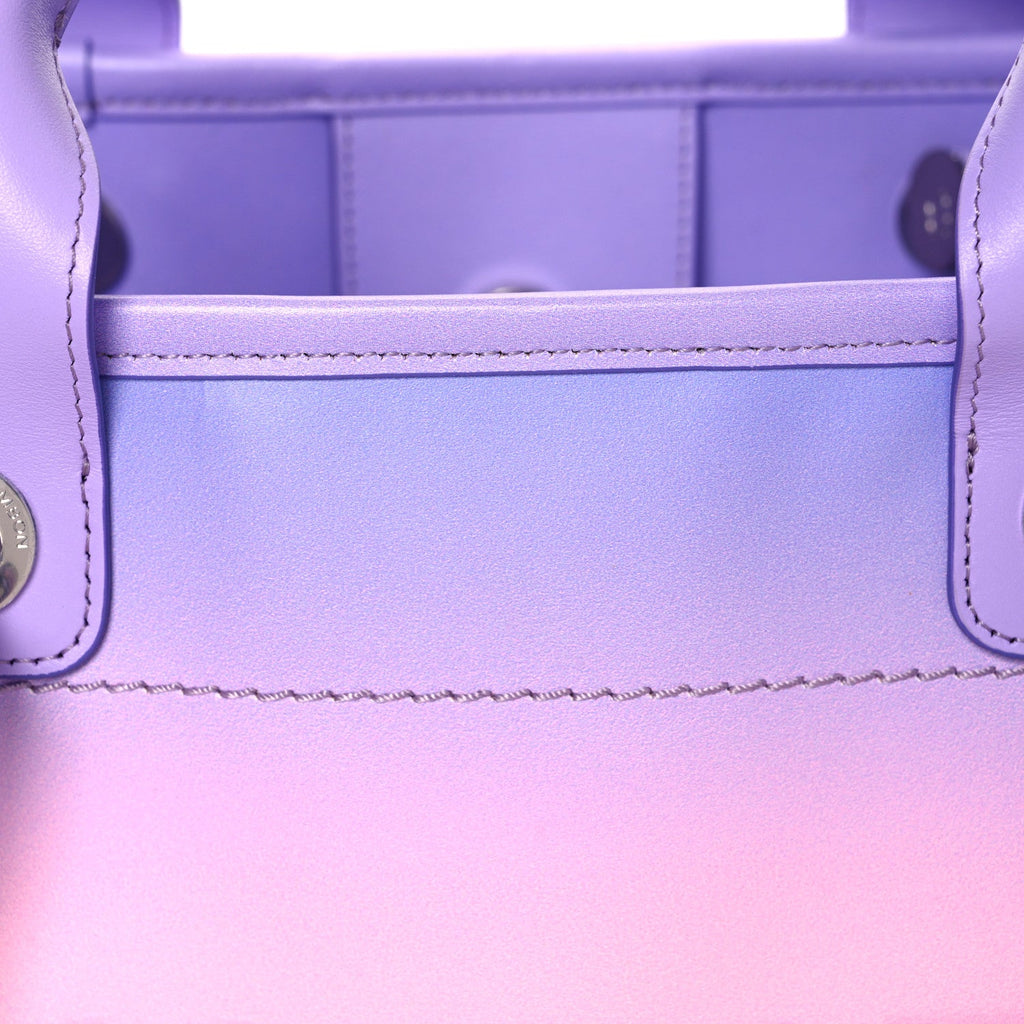 Shaded Calfskin Medium Deauville Tote Light Purple Pink Coral