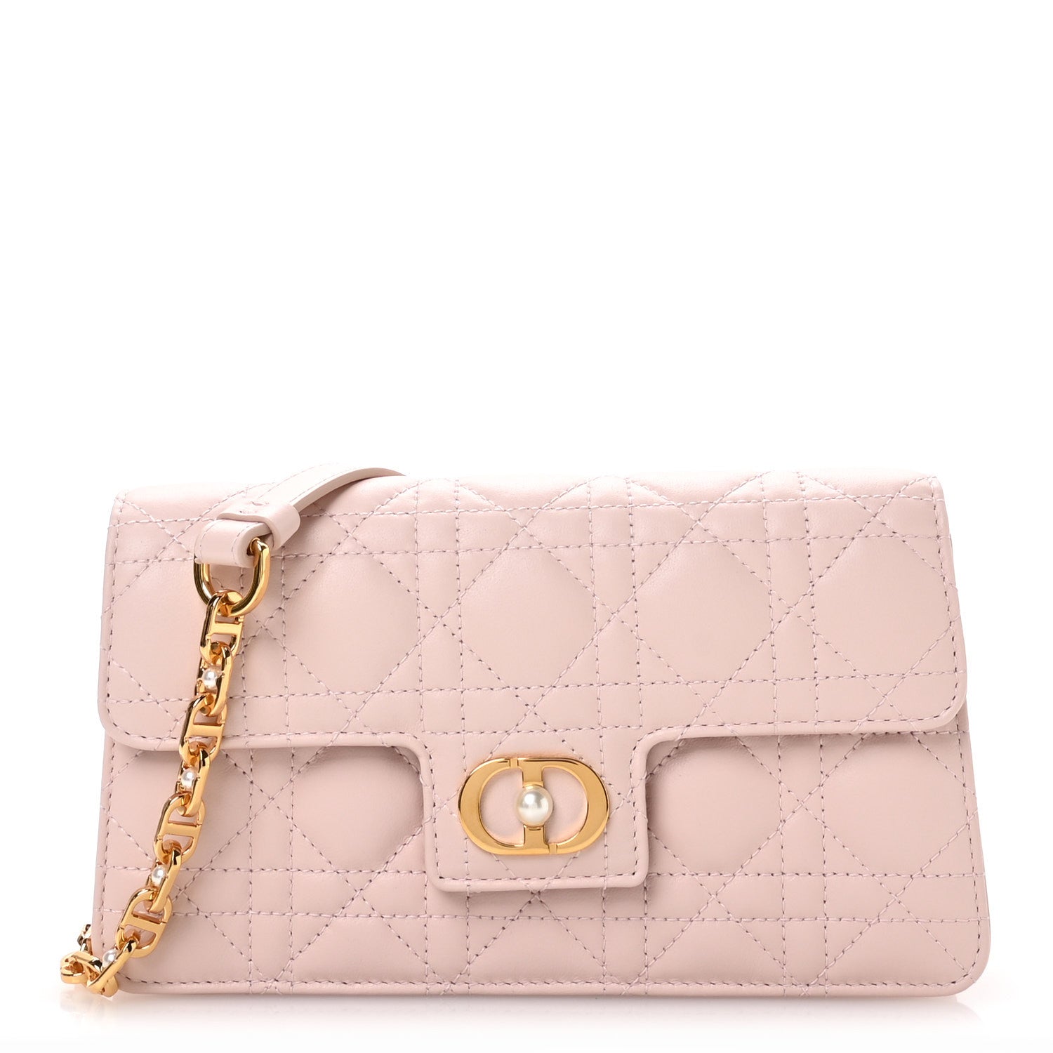 Lambskin Cannage Jolie Mini Bag Powder Pink