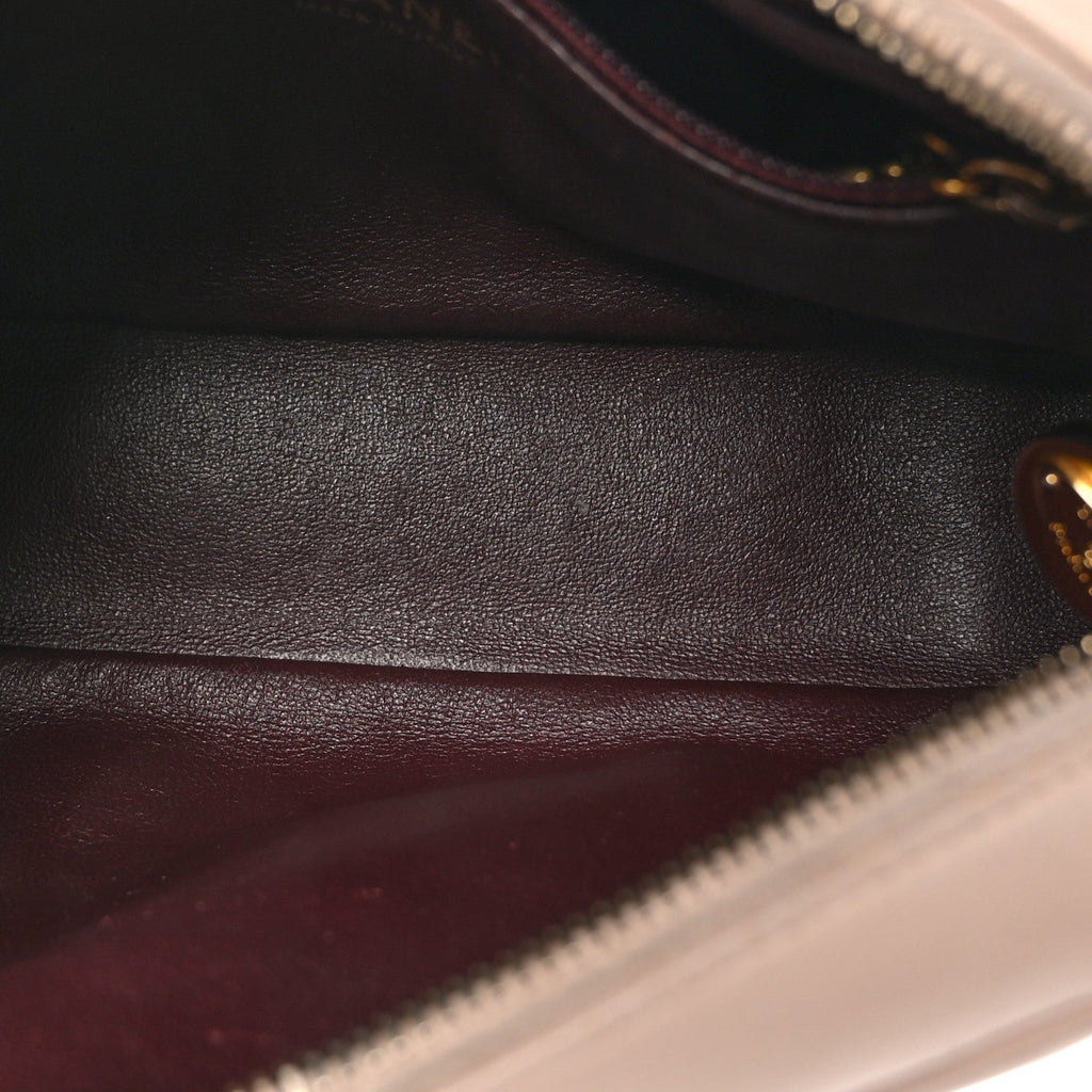 Lambskin Quilted Small Diamond CC Camera Case Beige