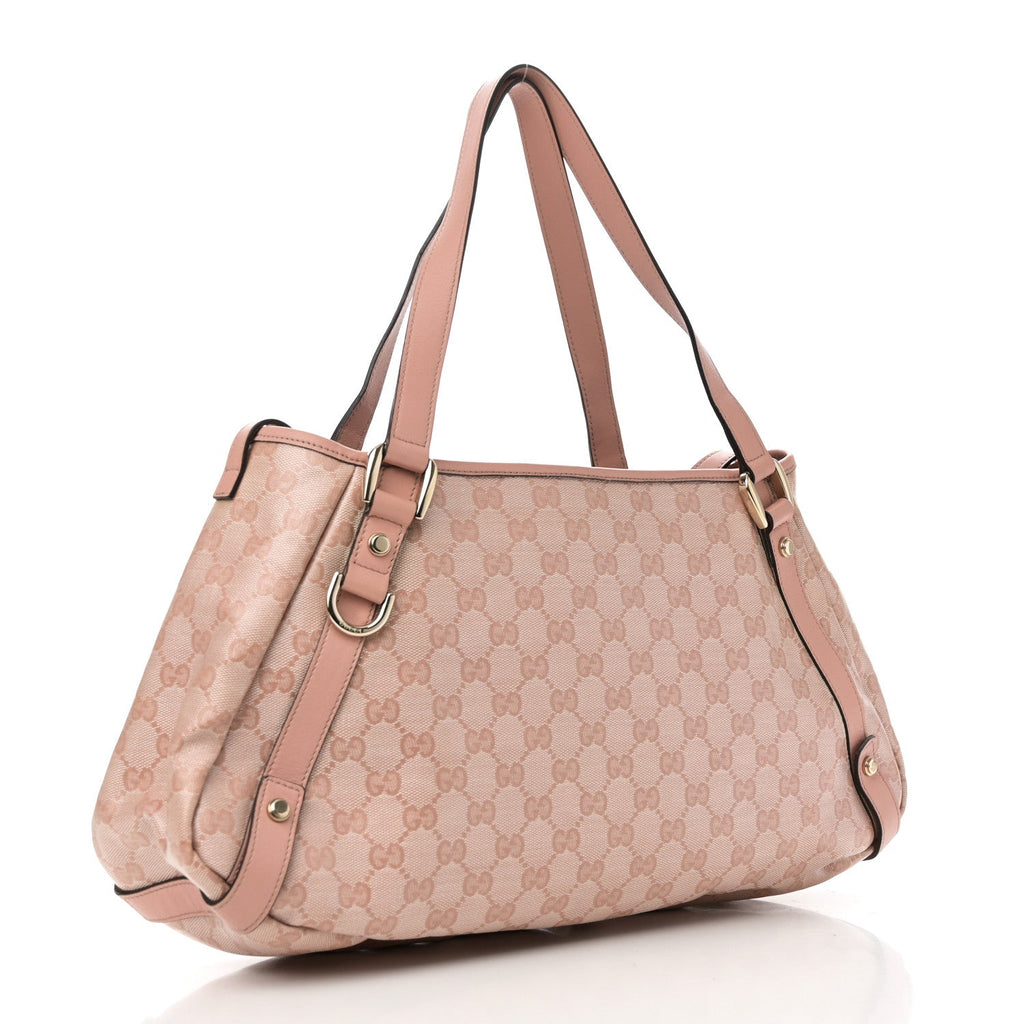 Crystal Monogram Medium Abbey Shoulder Bag Blush