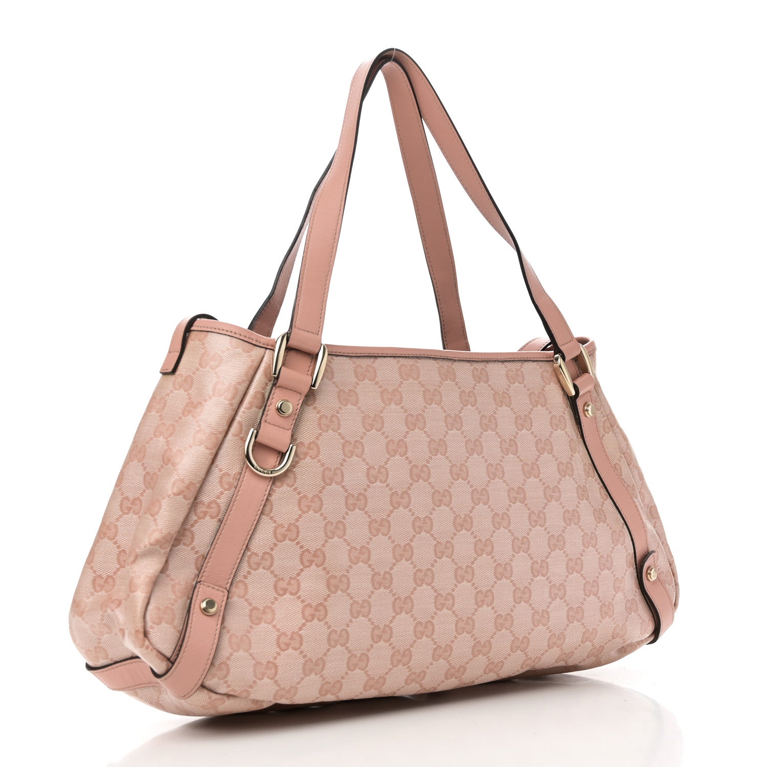 Crystal Monogram Medium Abbey Shoulder Bag Blush