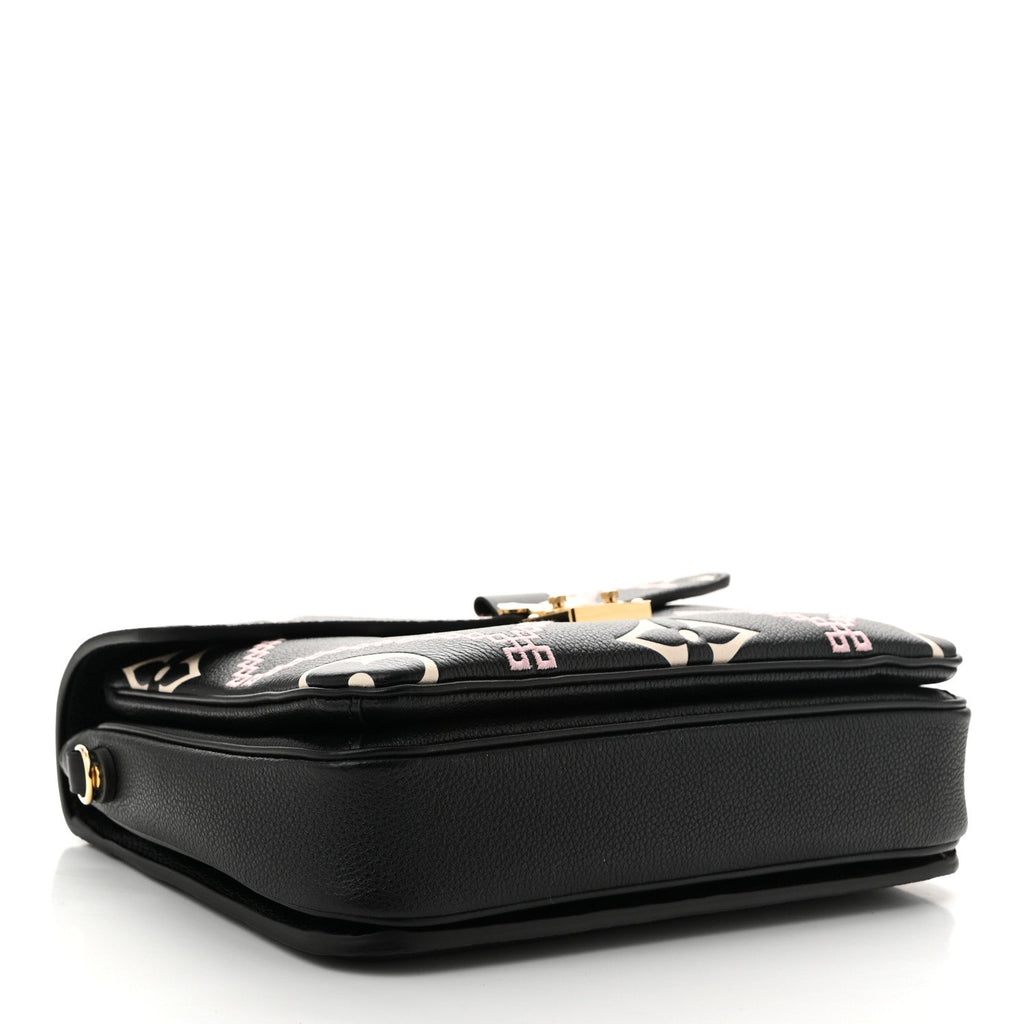 Empreinte Monogram Giant Broderies Pochette Metis Black