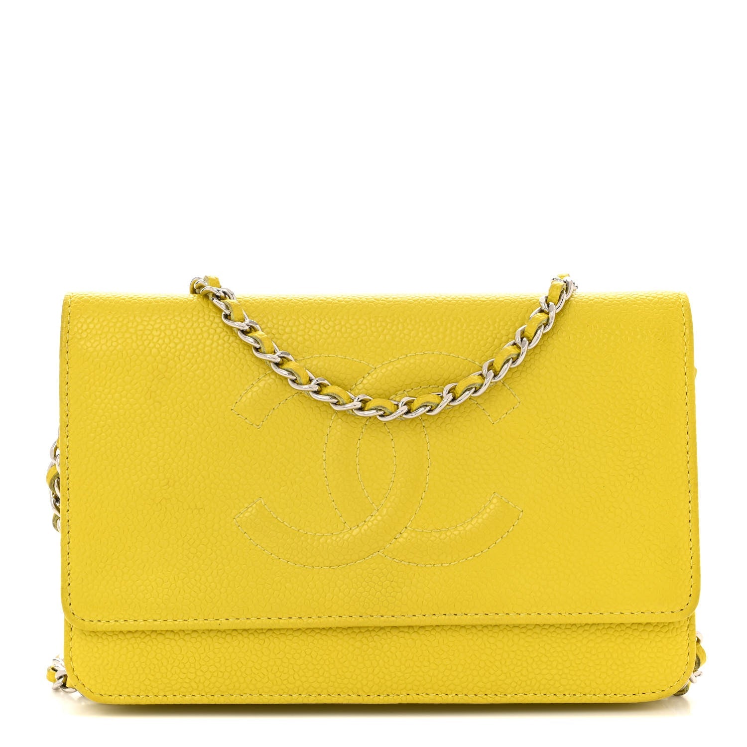 Caviar Timeless CC Wallet on Chain WOC Yellow