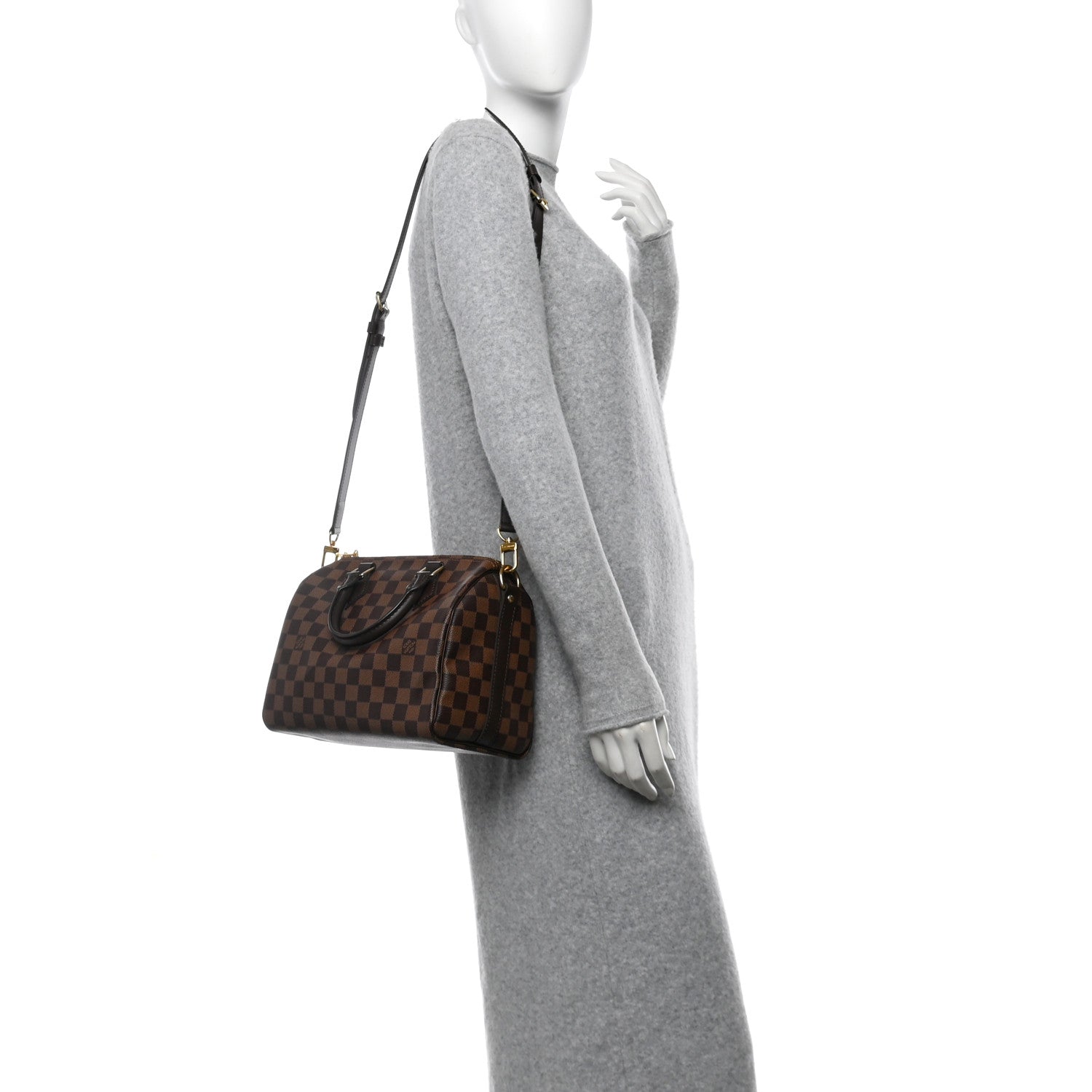 Damier Ebene Speedy Bandouliere 25