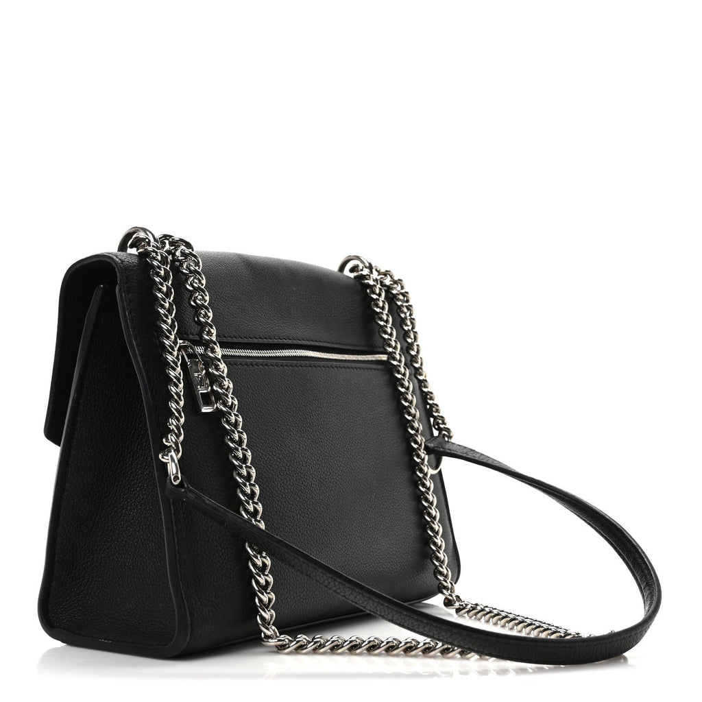 Soft Calfskin Mylockme Chain Bag BB Black