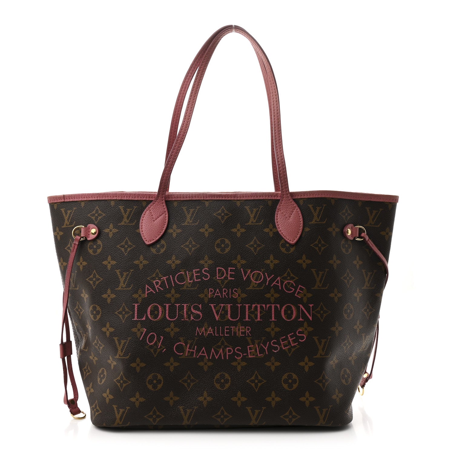 Monogram Articles de Voyage Ikat Neverfull MM Rose Velours