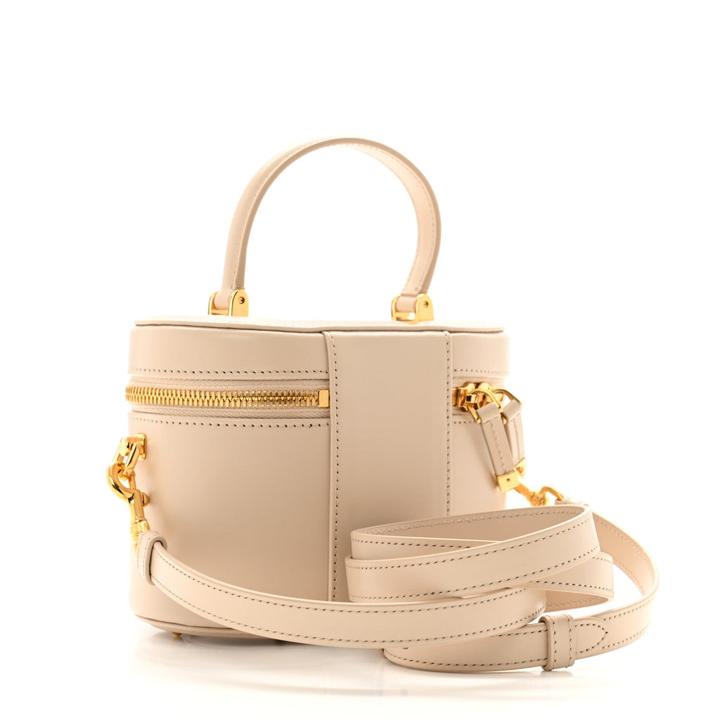 Calfskin CD Signature Vanity Caramel Beige