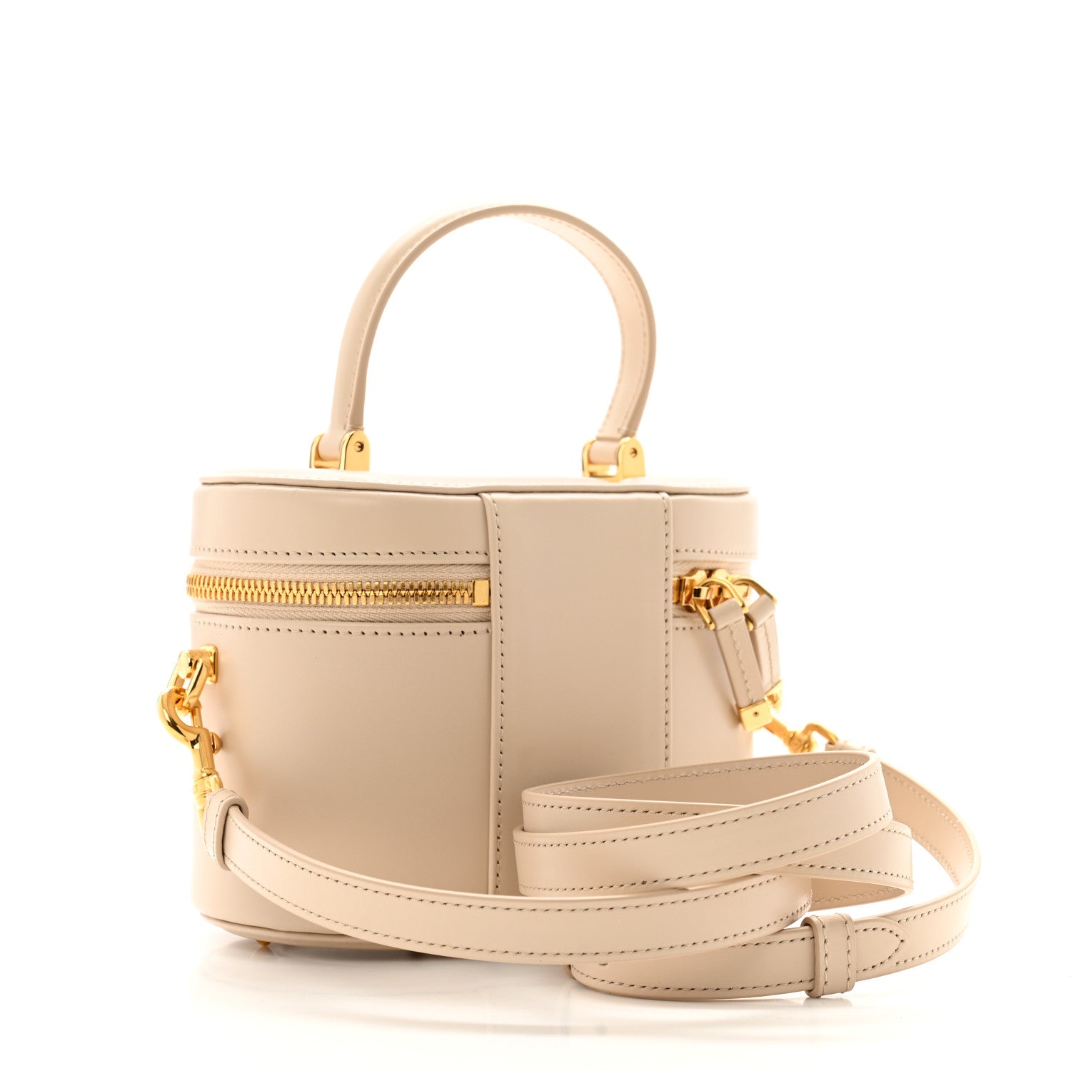Calfskin CD Signature Vanity Caramel Beige