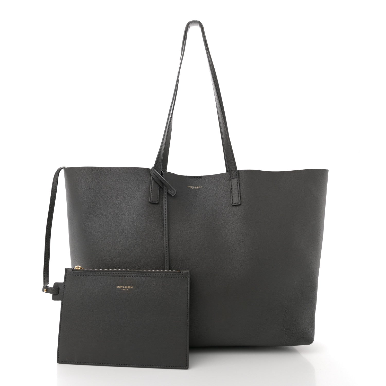 Calfskin Large Shopping Tote Fog