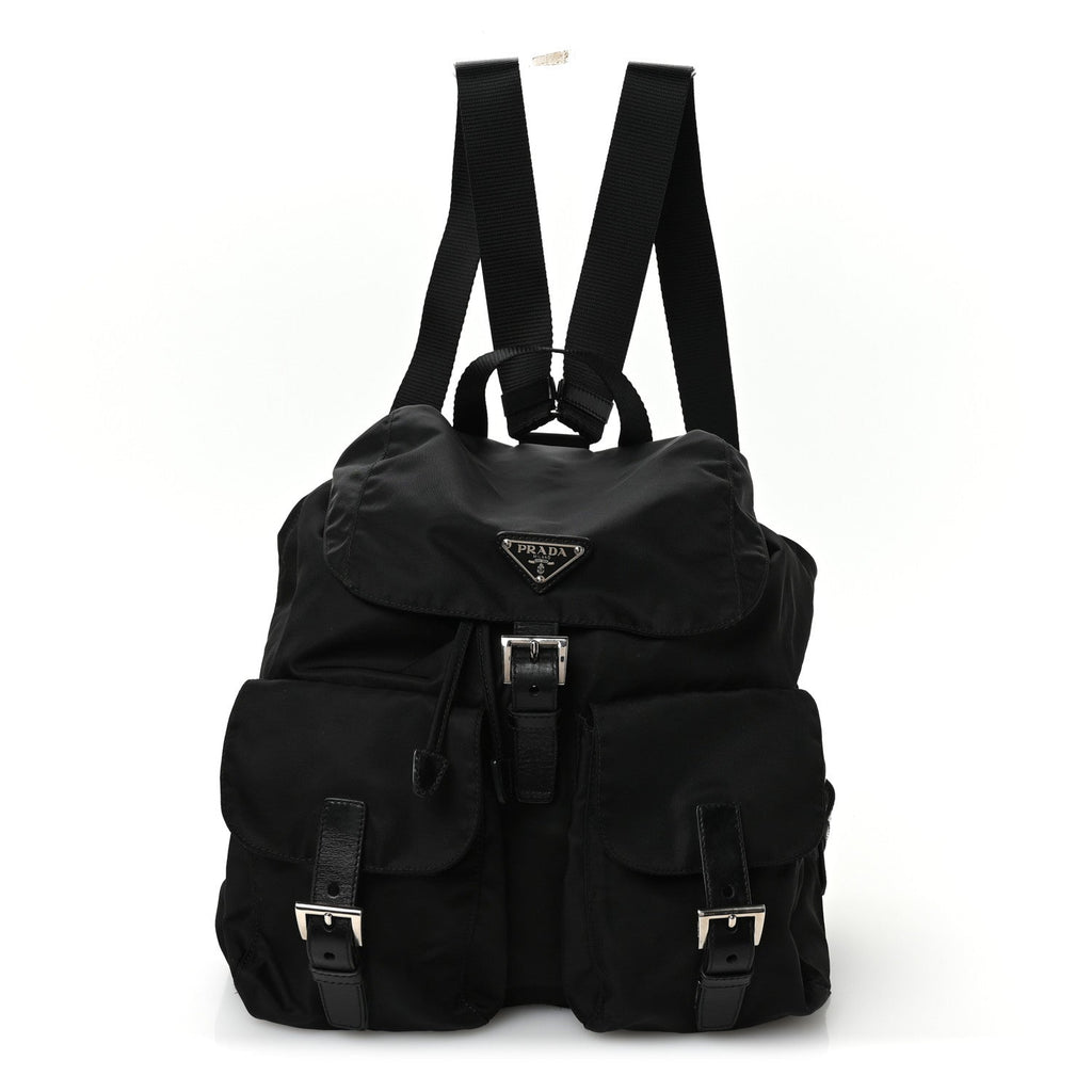 Nylon Vela Medium Backpack Black