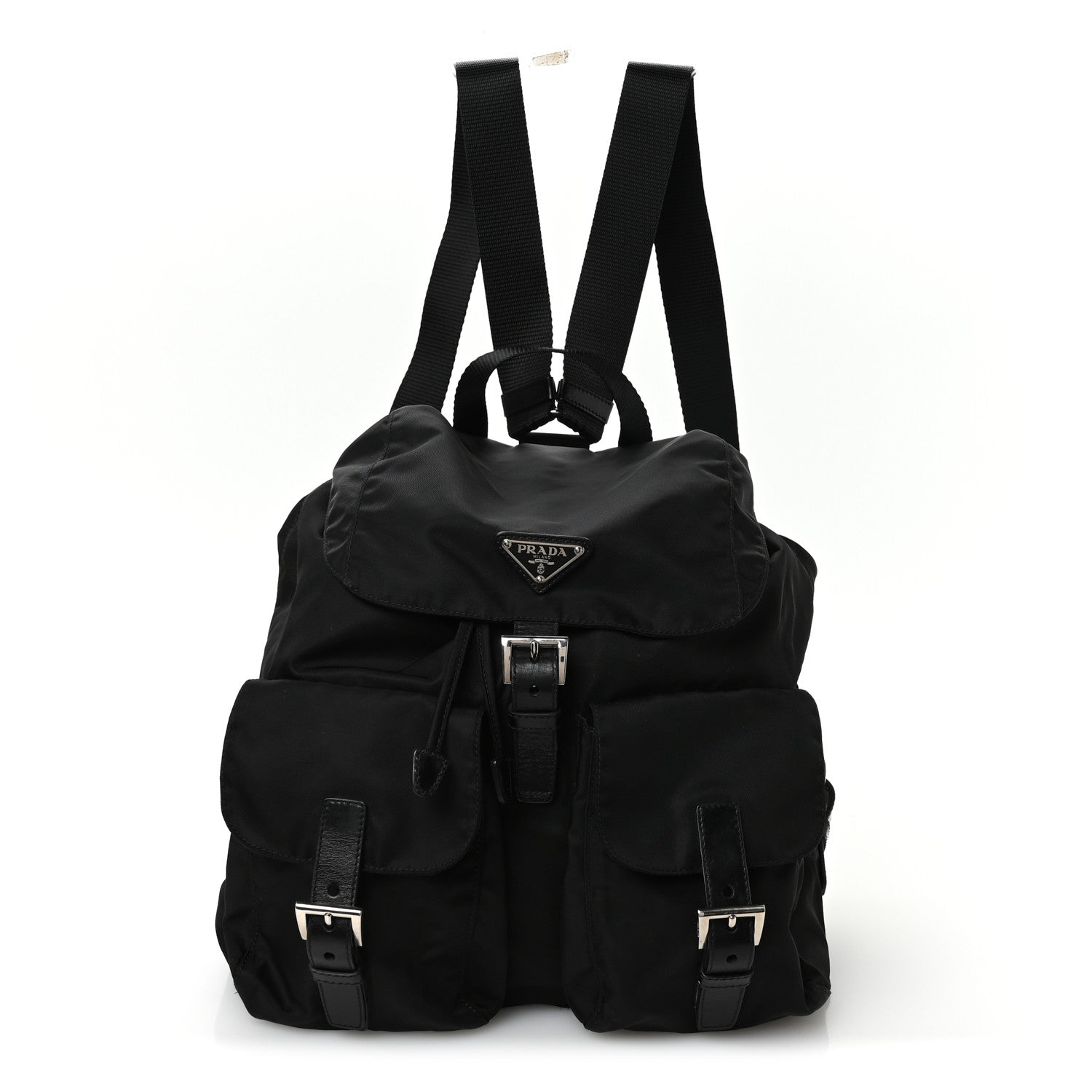Nylon Vela Medium Backpack Black