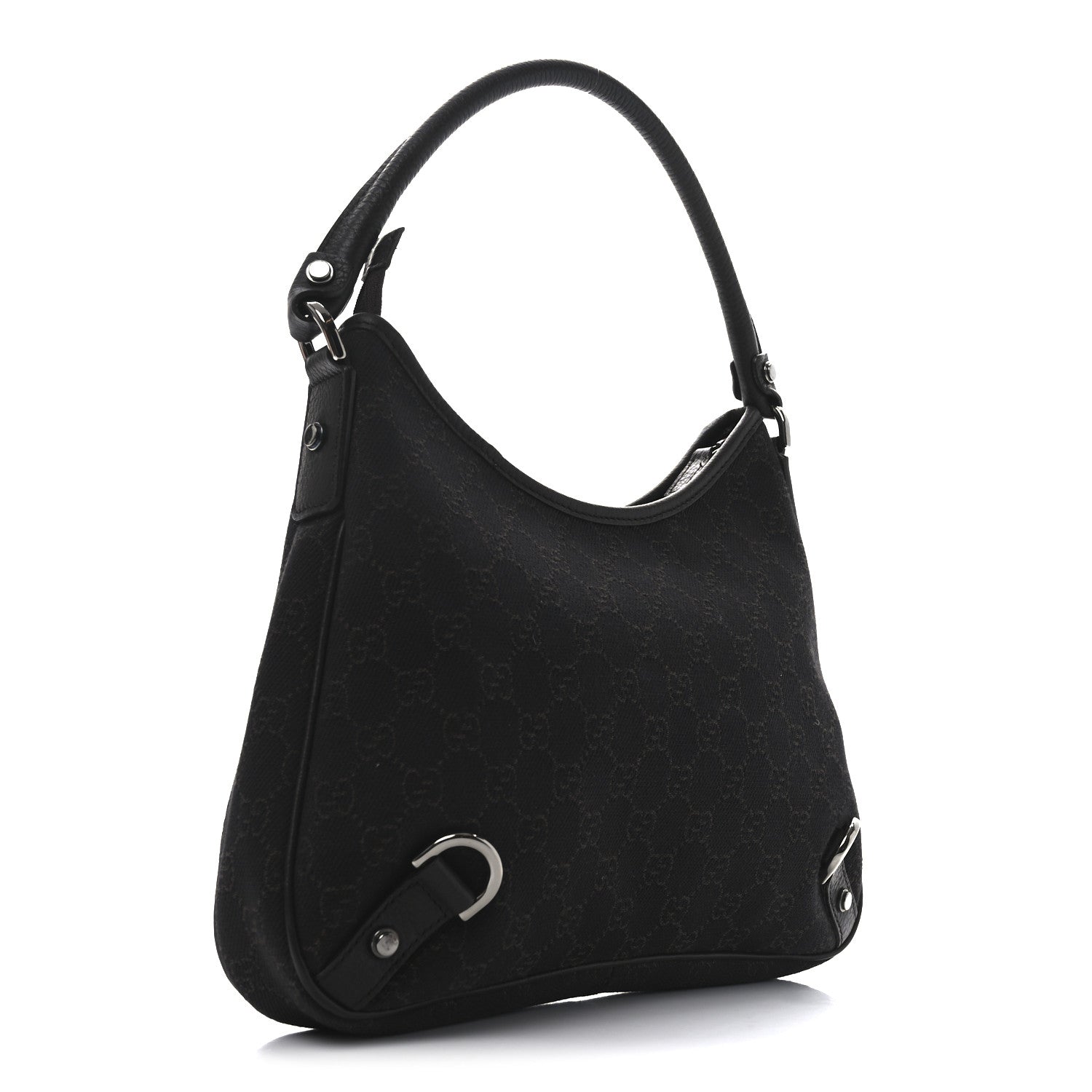Denim Monogram Abbey D Ring Hobo Brown