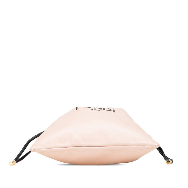 Fendi Slim Clutch Leather Shoulder Bag