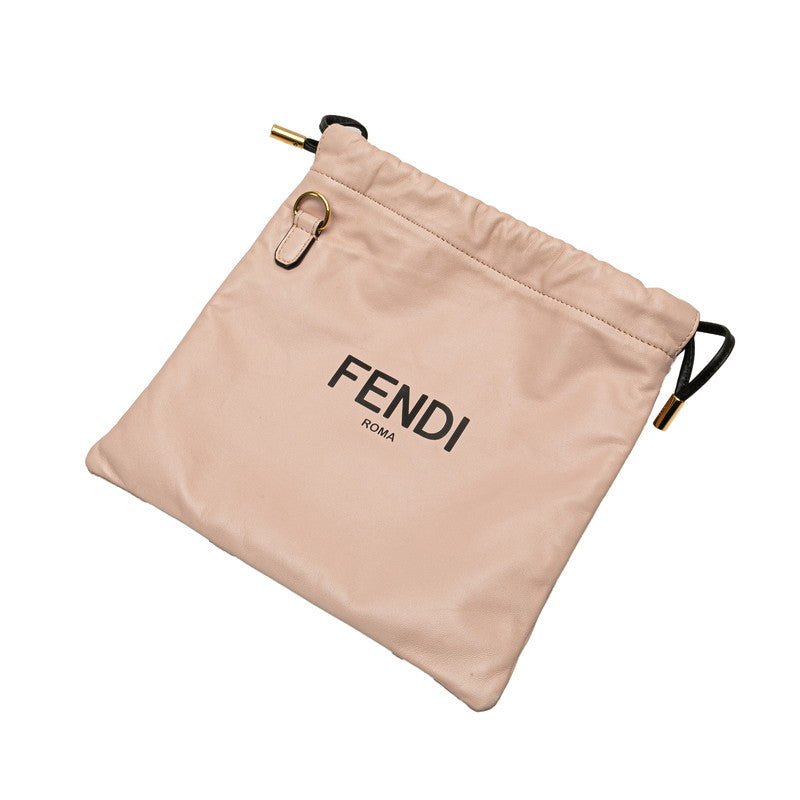 Fendi Slim Clutch Leather Shoulder Bag