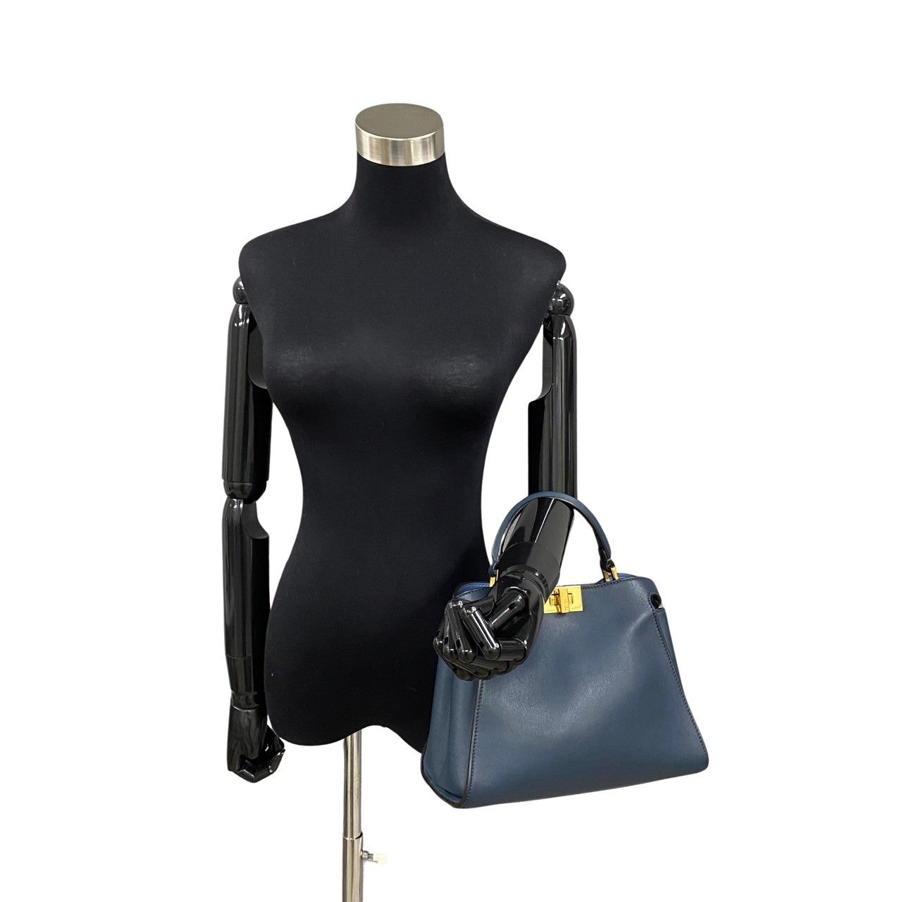 Fendi Peekaboo Iconic Essential Leather 2way Handbag