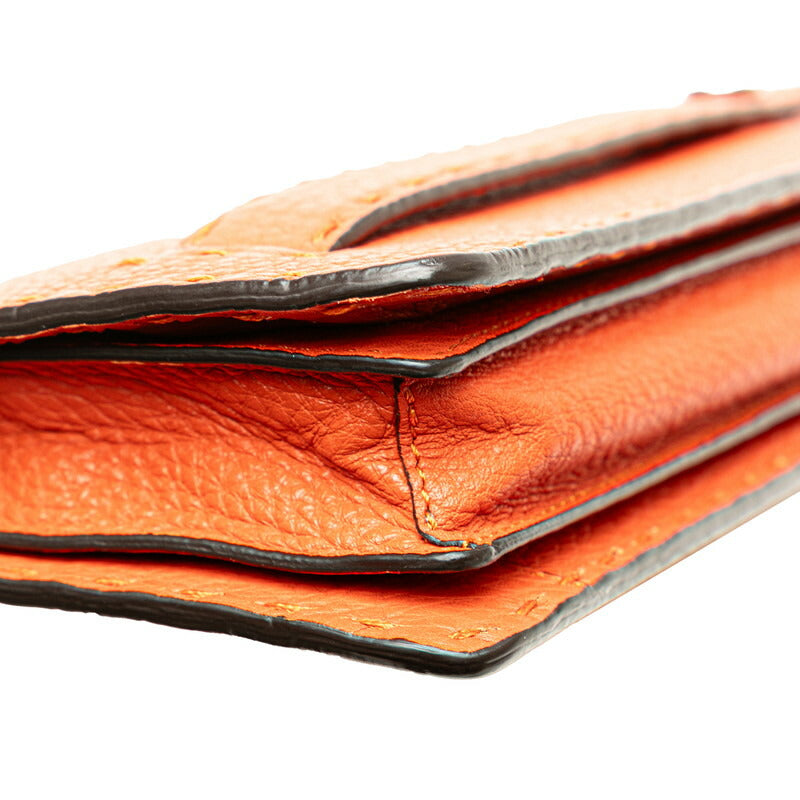 Fendi Selleria Leather Clutch Bag