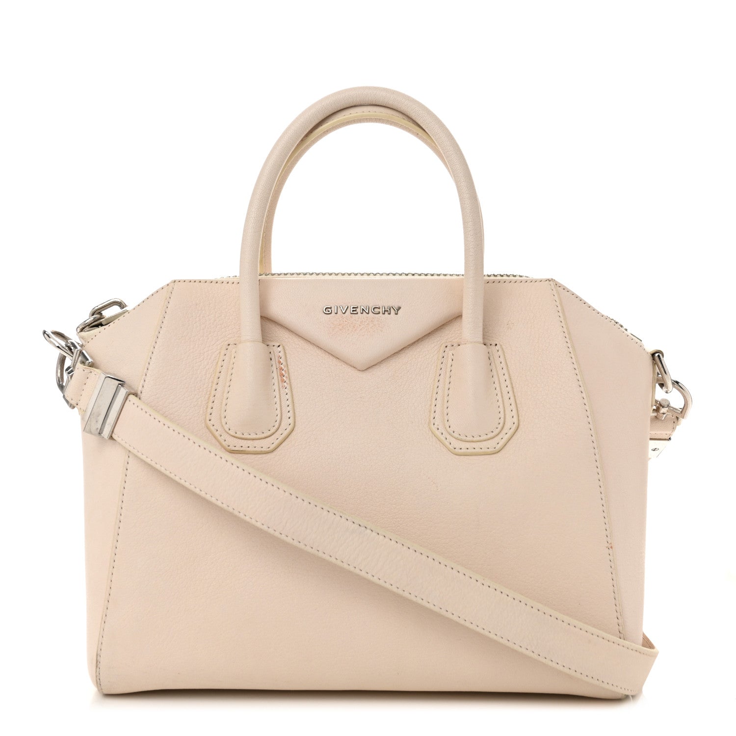 Sugar Goatskin Small Antigona Off White