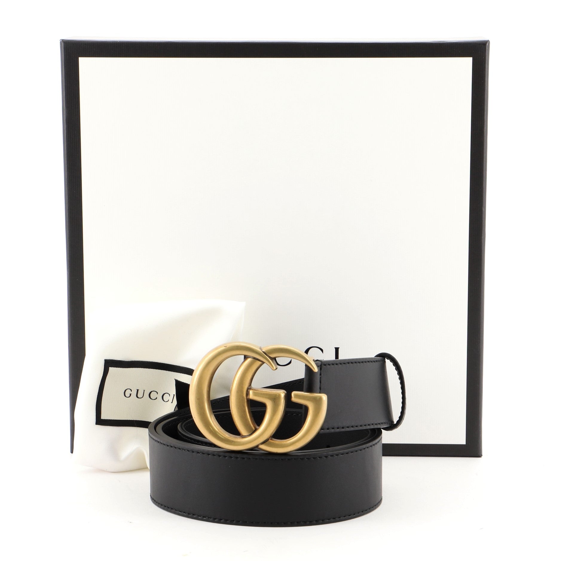 GG Marmont Belt Leather Wide 95