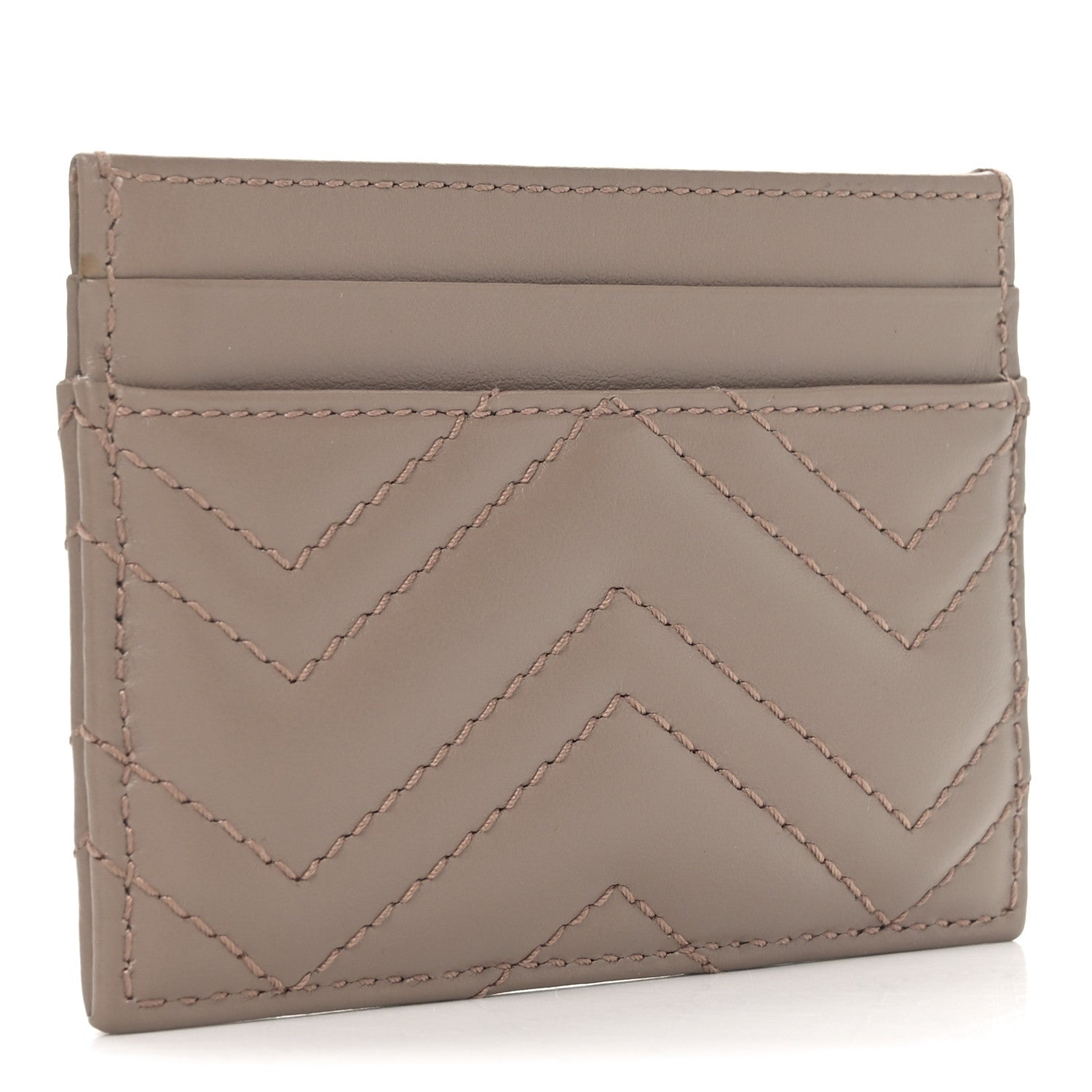 Calfskin Matelasse GG Marmont  Holder Porcelain Rose