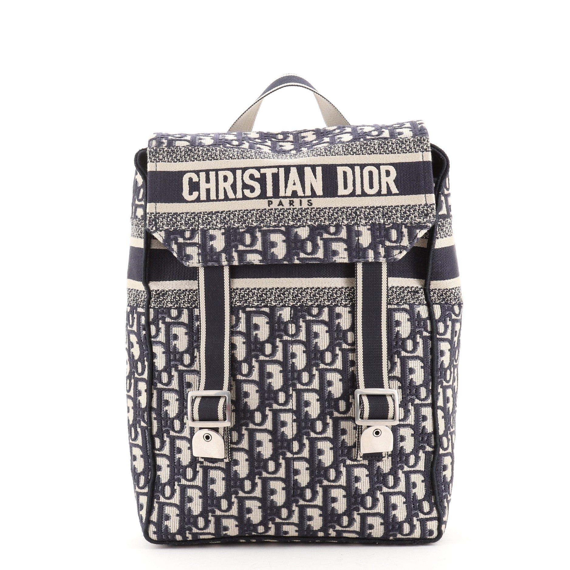 Flap Backpack Oblique Canvas Mini