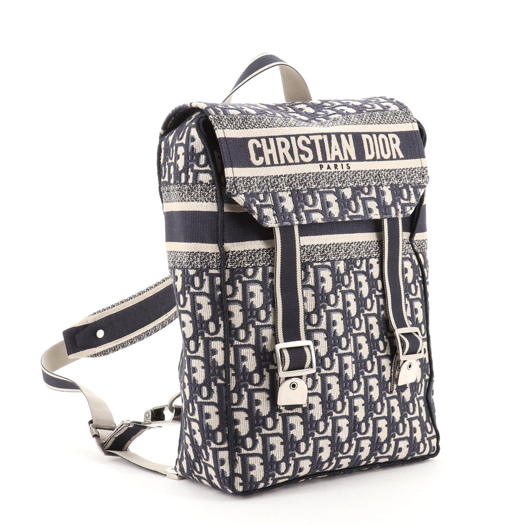 Flap Backpack Oblique Canvas Mini