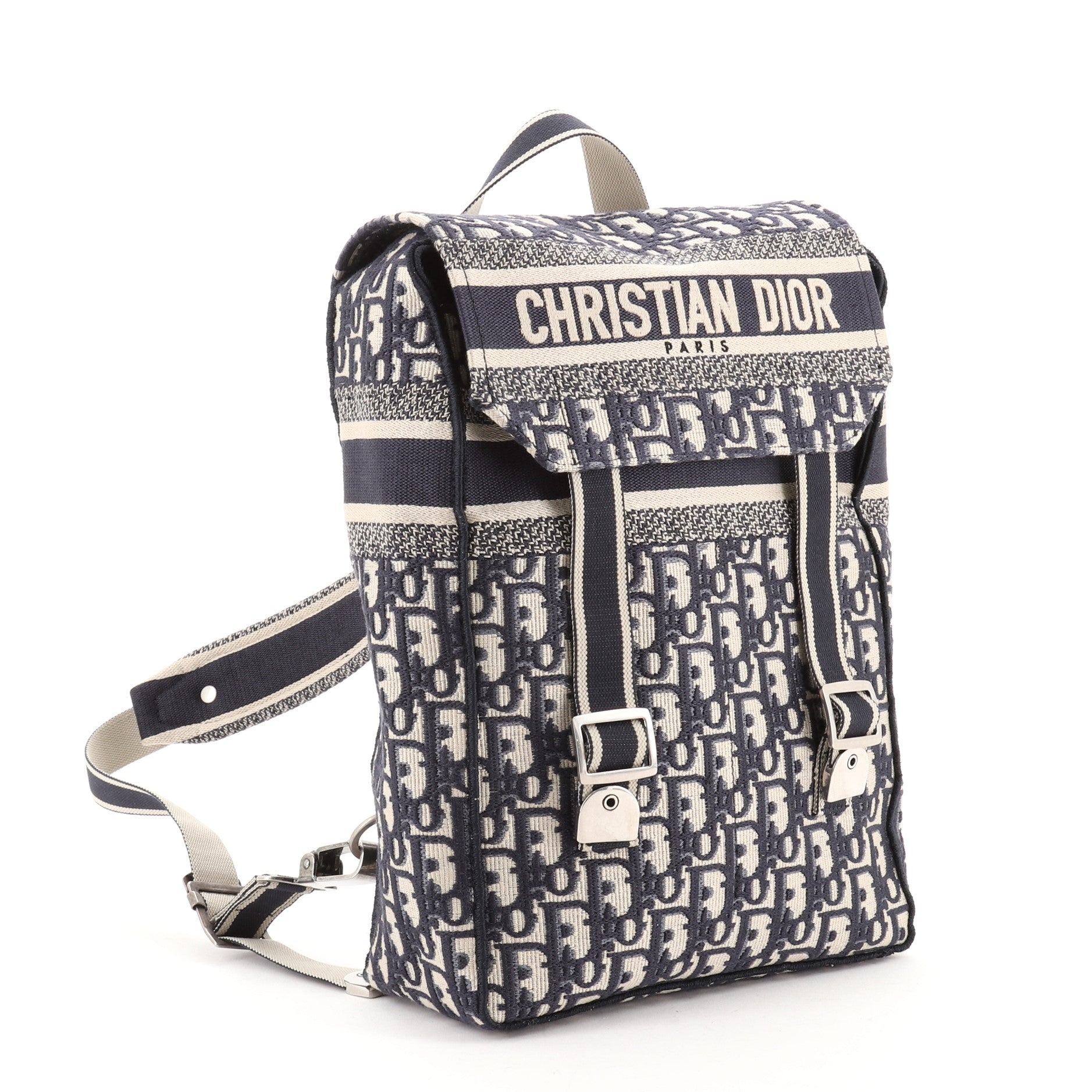 Flap Backpack Oblique Canvas Mini