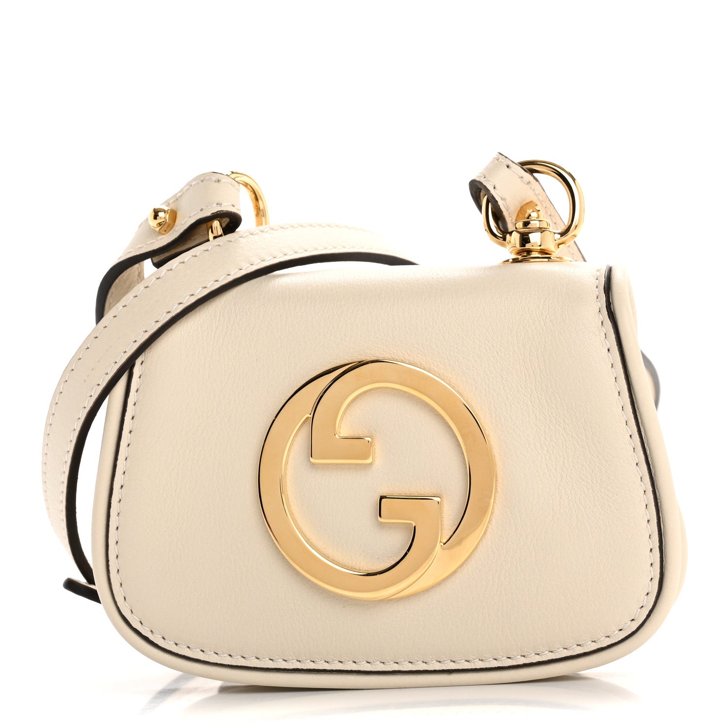 Roxy Calfskin Blondie  Case Wallet with Strap Mystic White