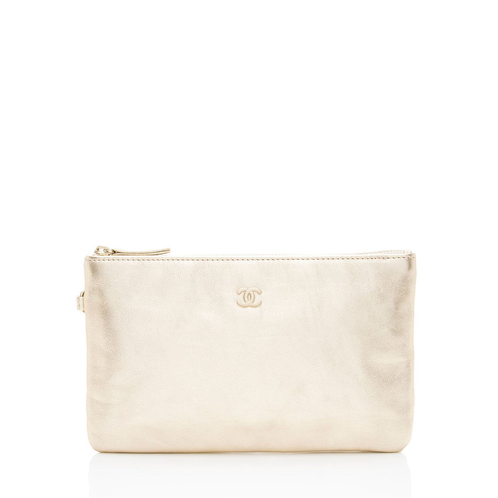O Case Clutch Quilted Lambskin Small