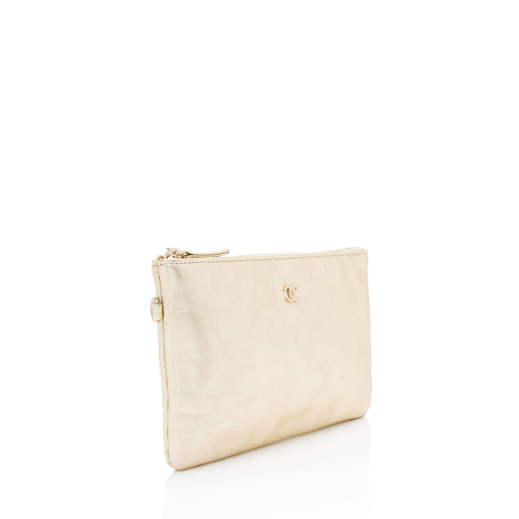 O Case Clutch Quilted Lambskin Small
