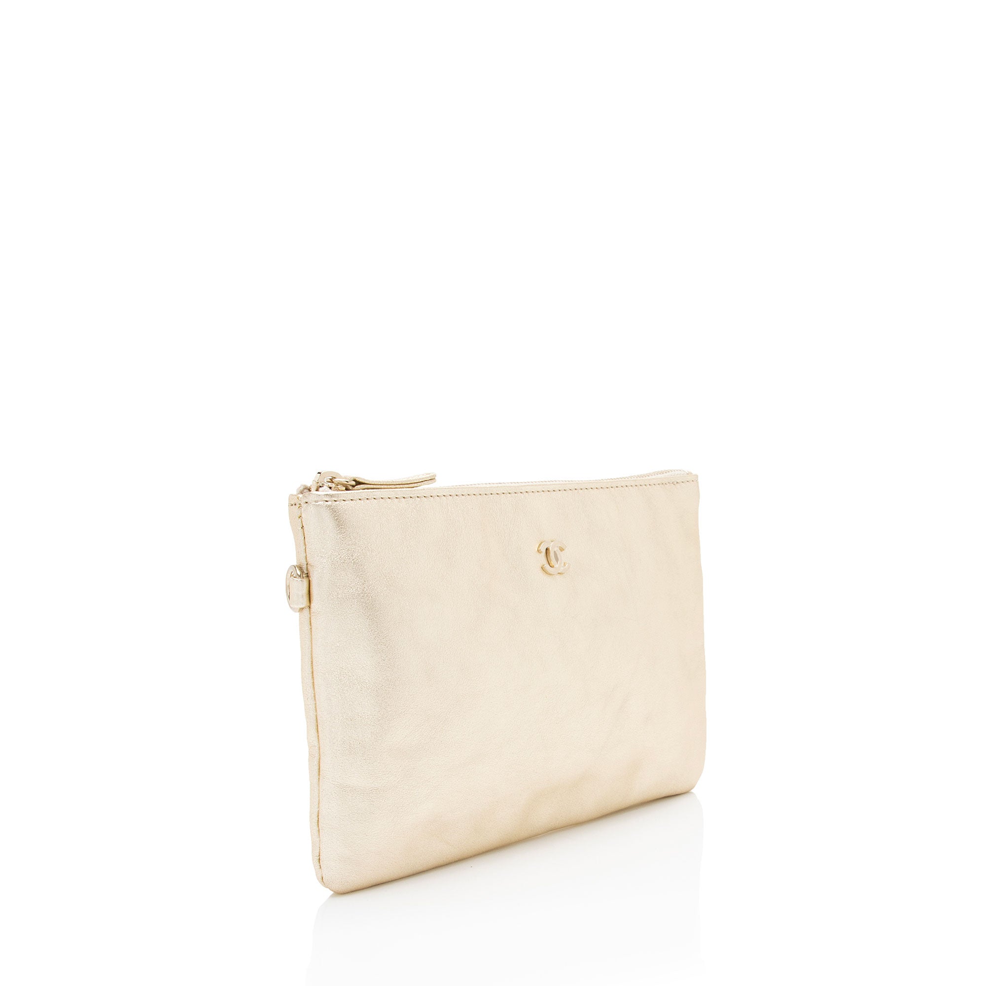 O Case Clutch Quilted Lambskin Small