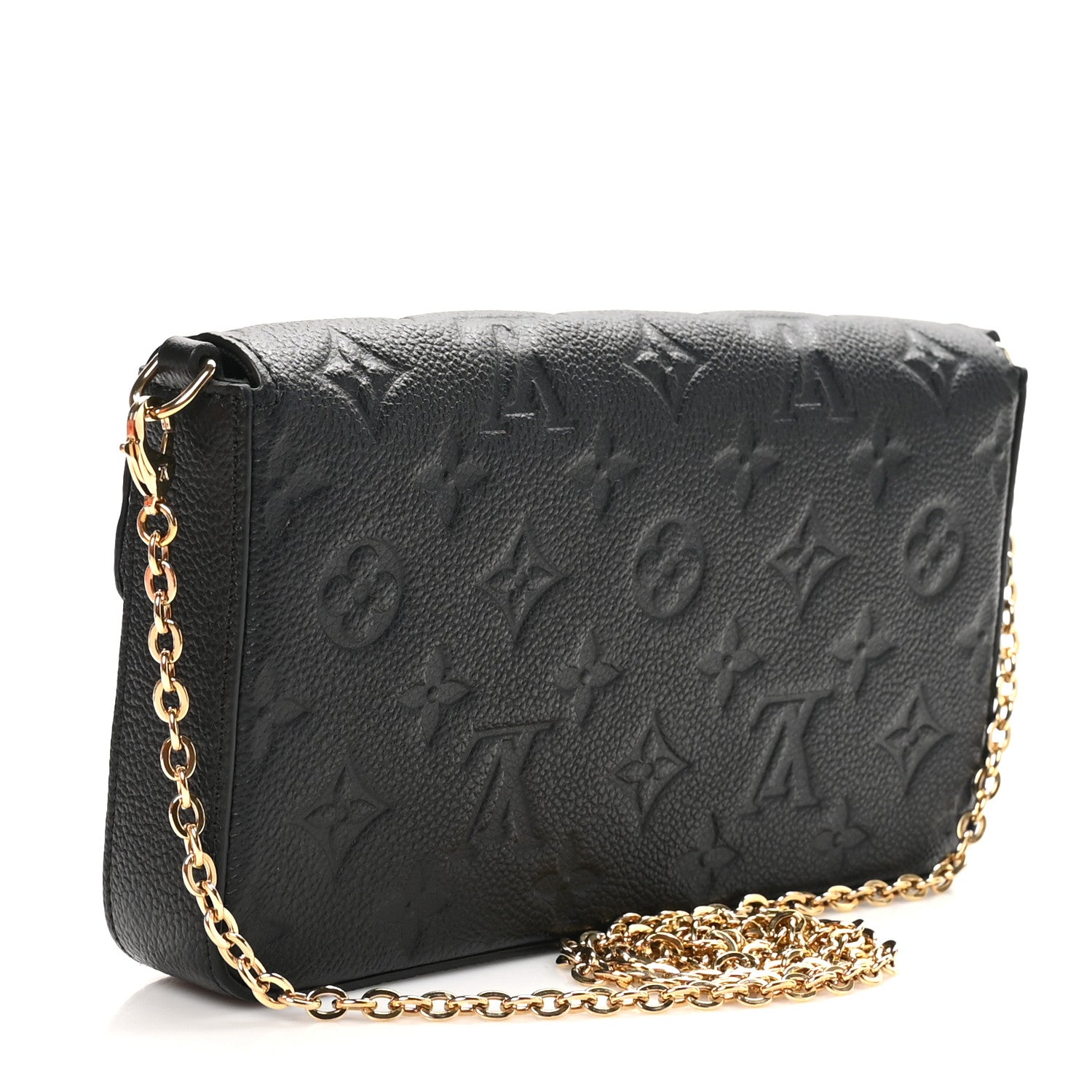 Empreinte Pochette Felicie Chain Wallet Black