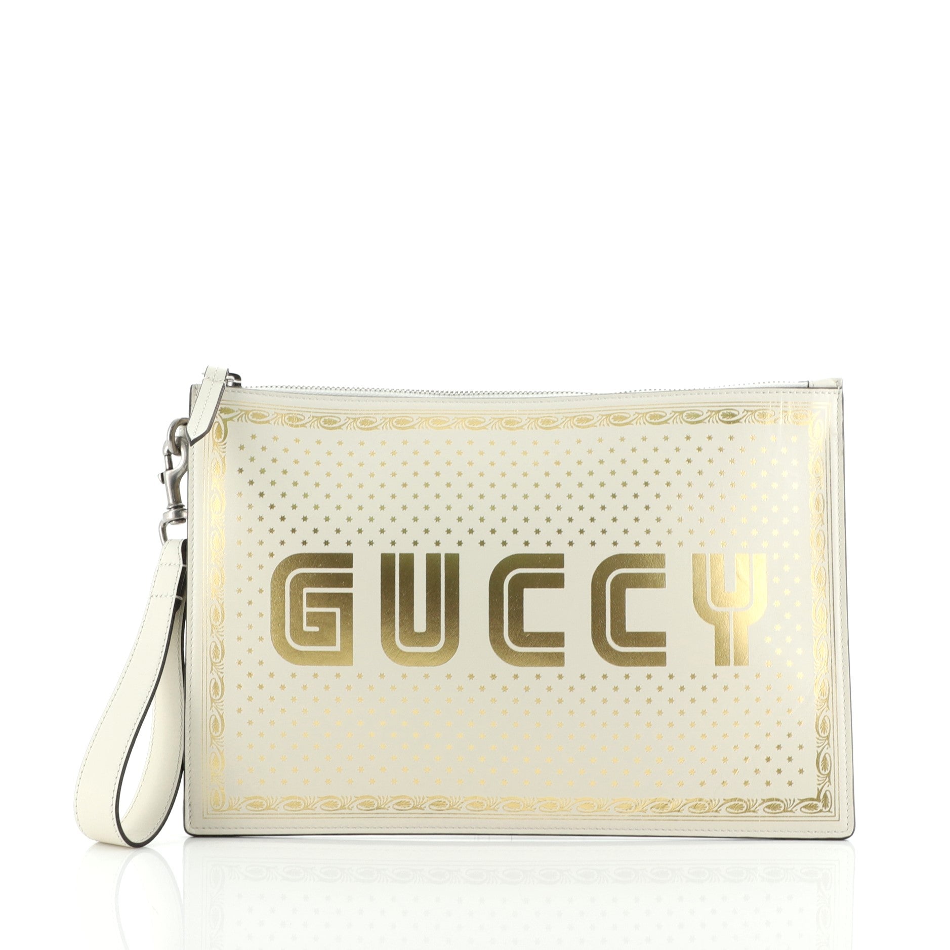 Wristlet Clutch Limited Edition Printed Leather