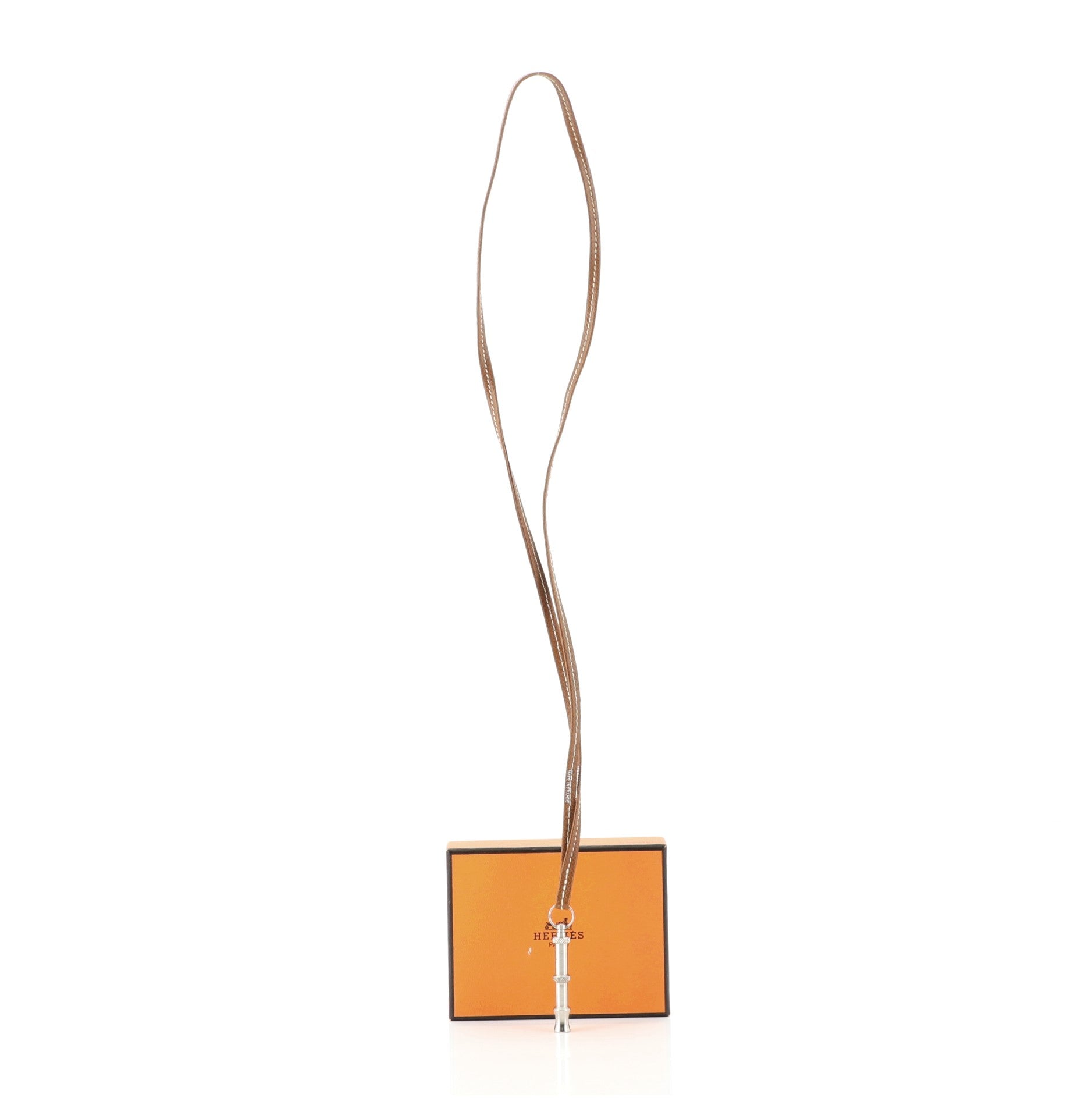 Ultrasonic Dog Whistle Necklace Leather and Metal