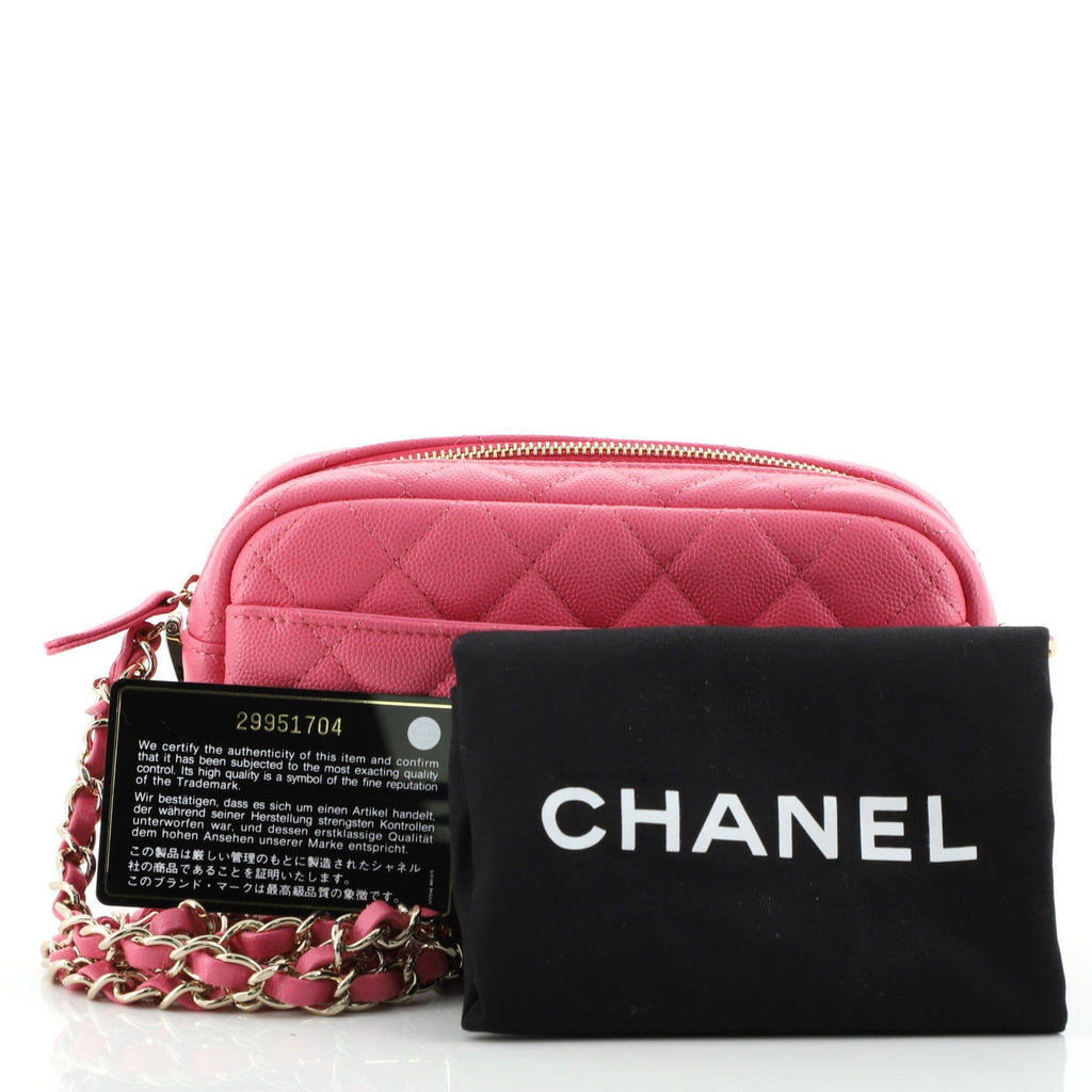 Camera Case Bag Quilted Caviar Mini