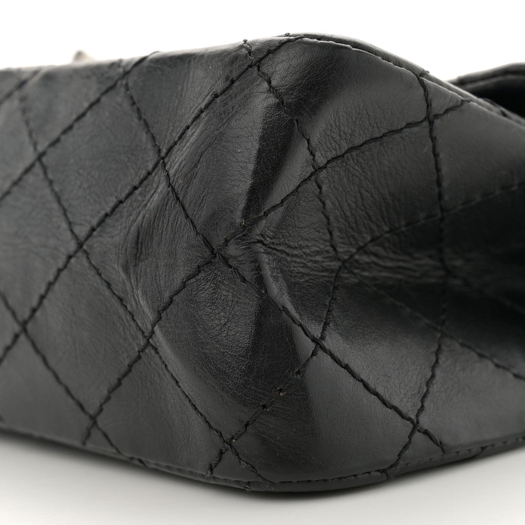Aged Calfskin Lucky Charms 2.55 Reissue 225 Flap Black