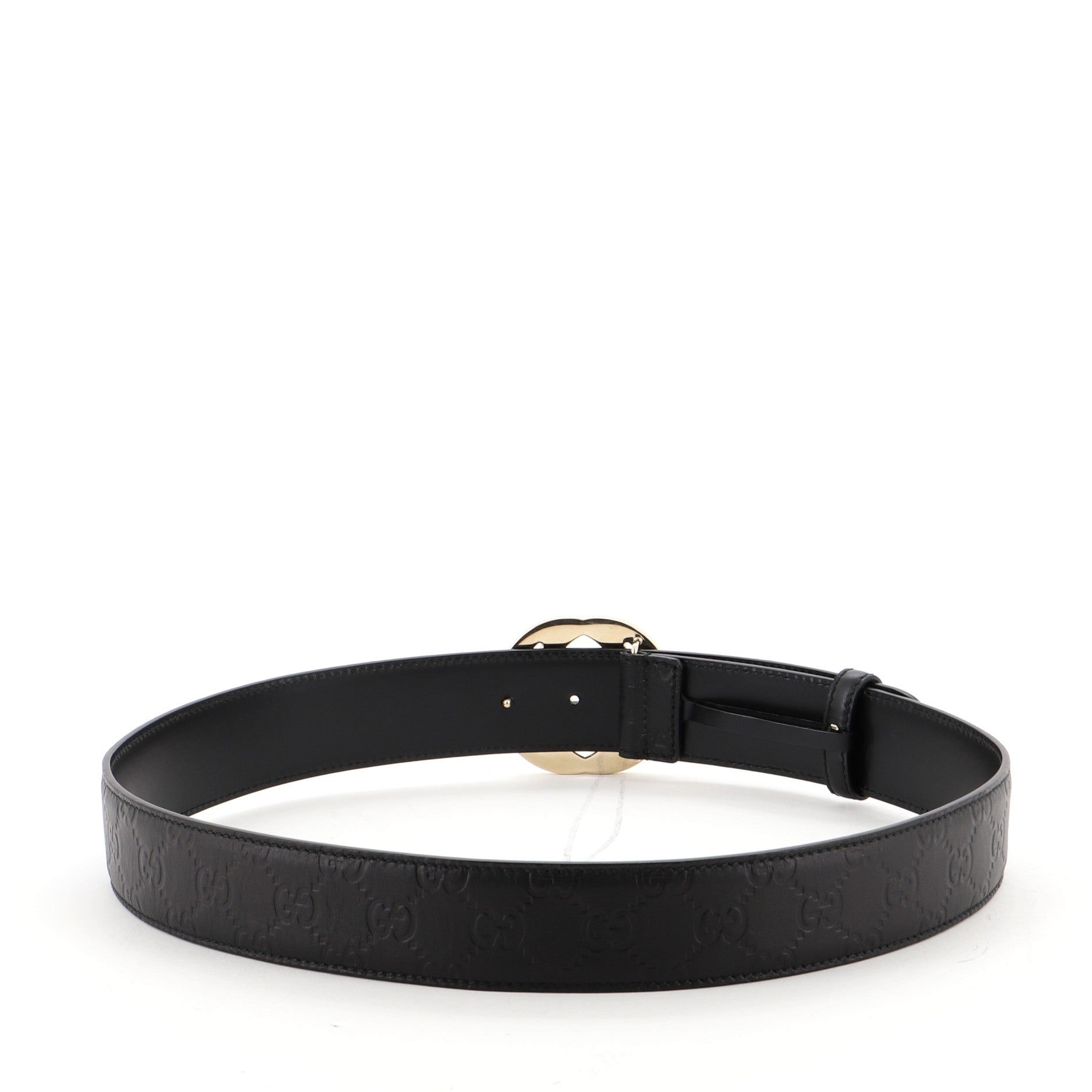 Interlocking G Belt Guccissima Leather Wide 90