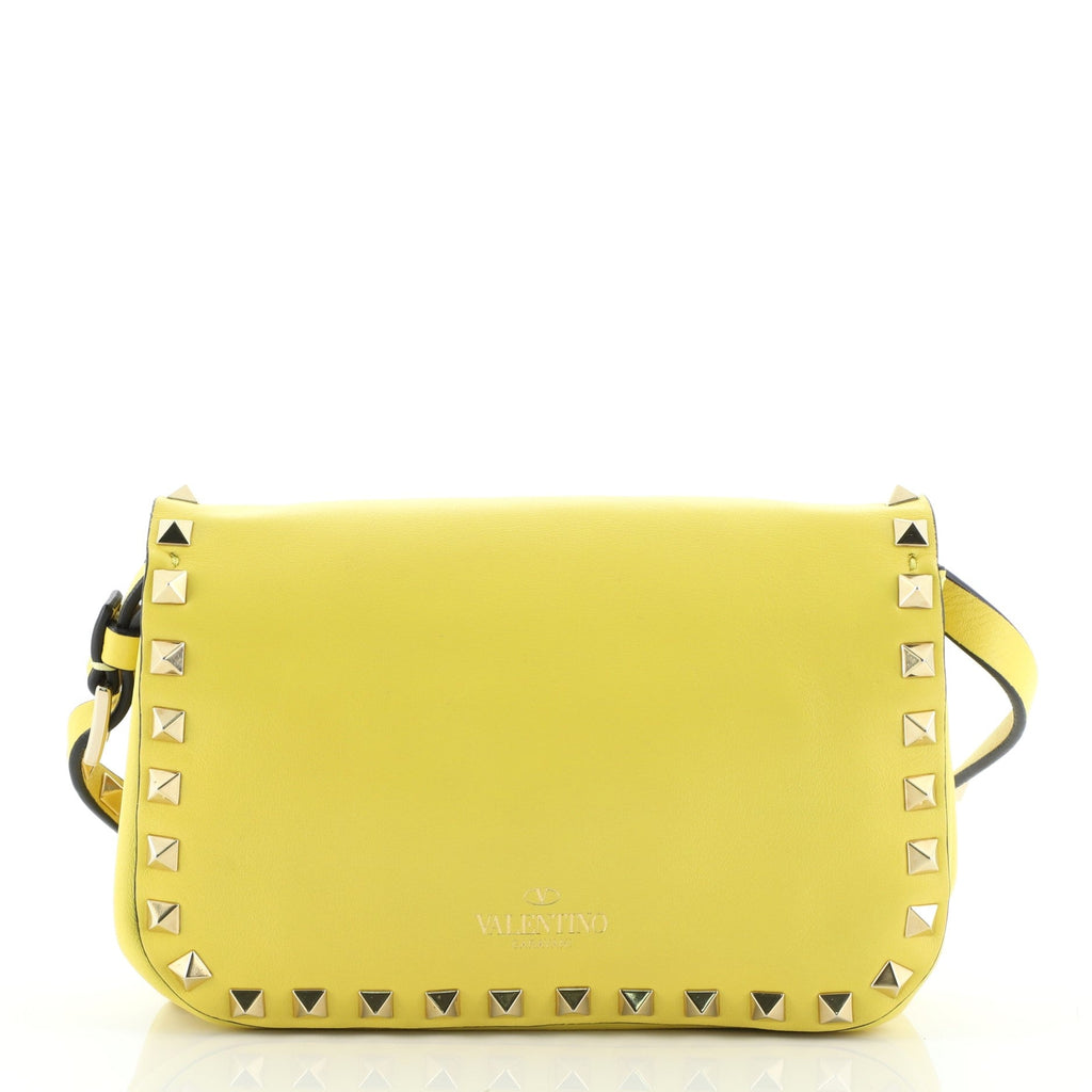 Rockstud Flip Lock Flap Bag Leather Mini