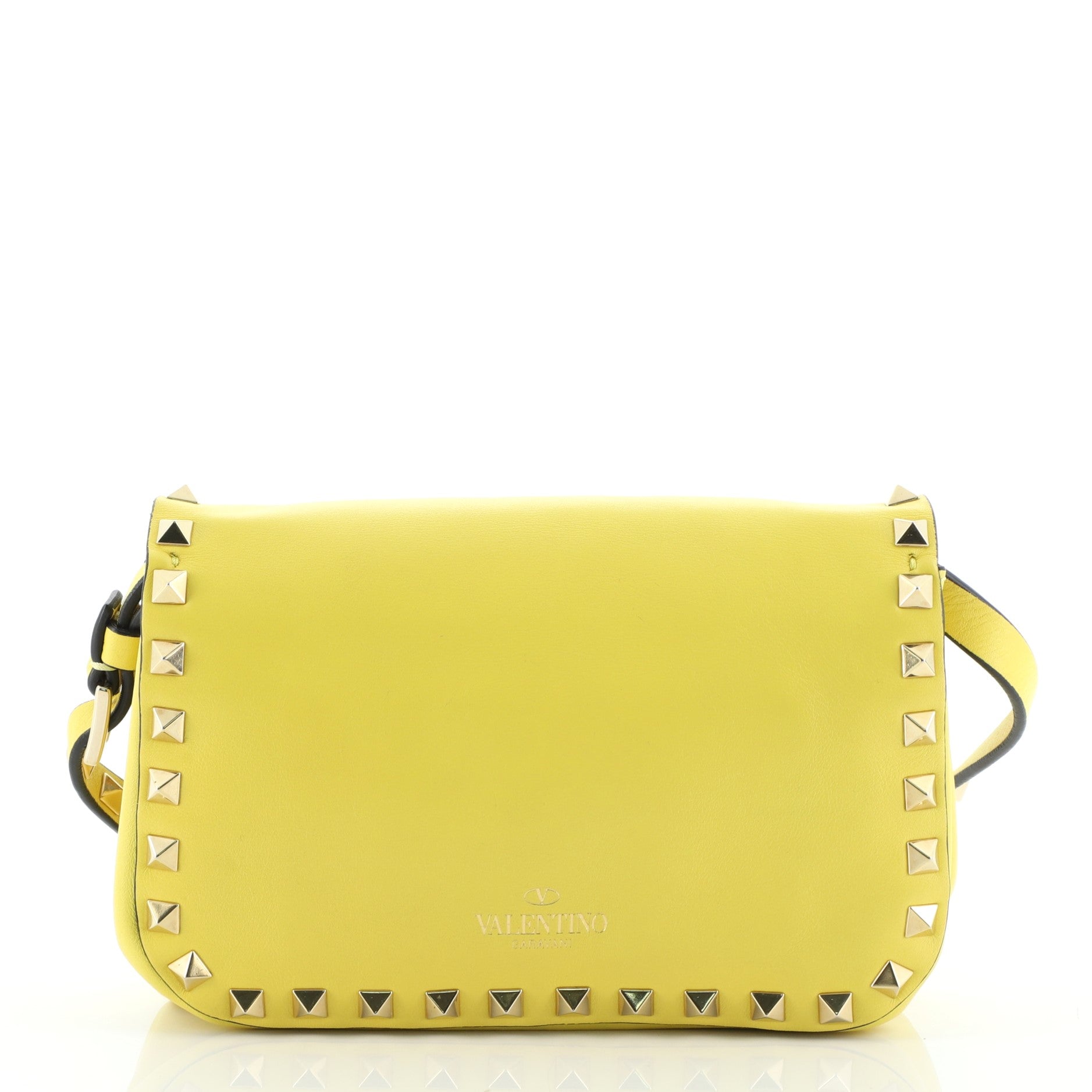 Rockstud Flip Lock Flap Bag Leather Mini