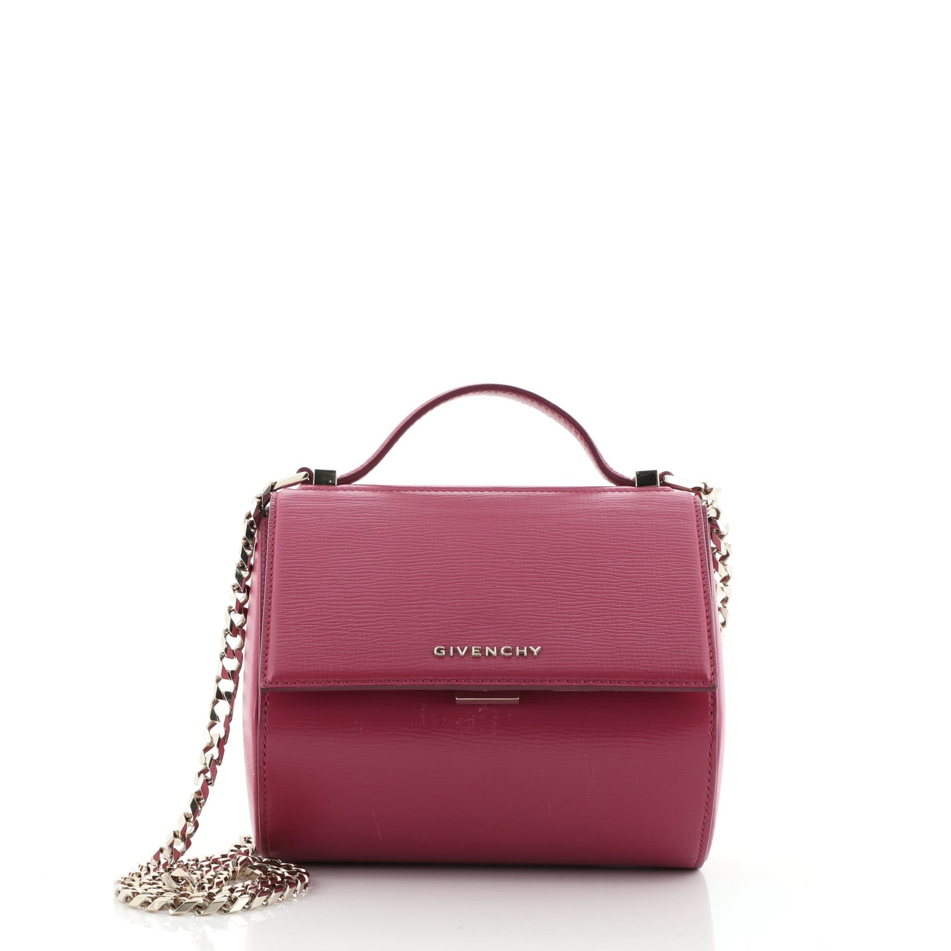 Chain Pandora Box Bag Leather Mini