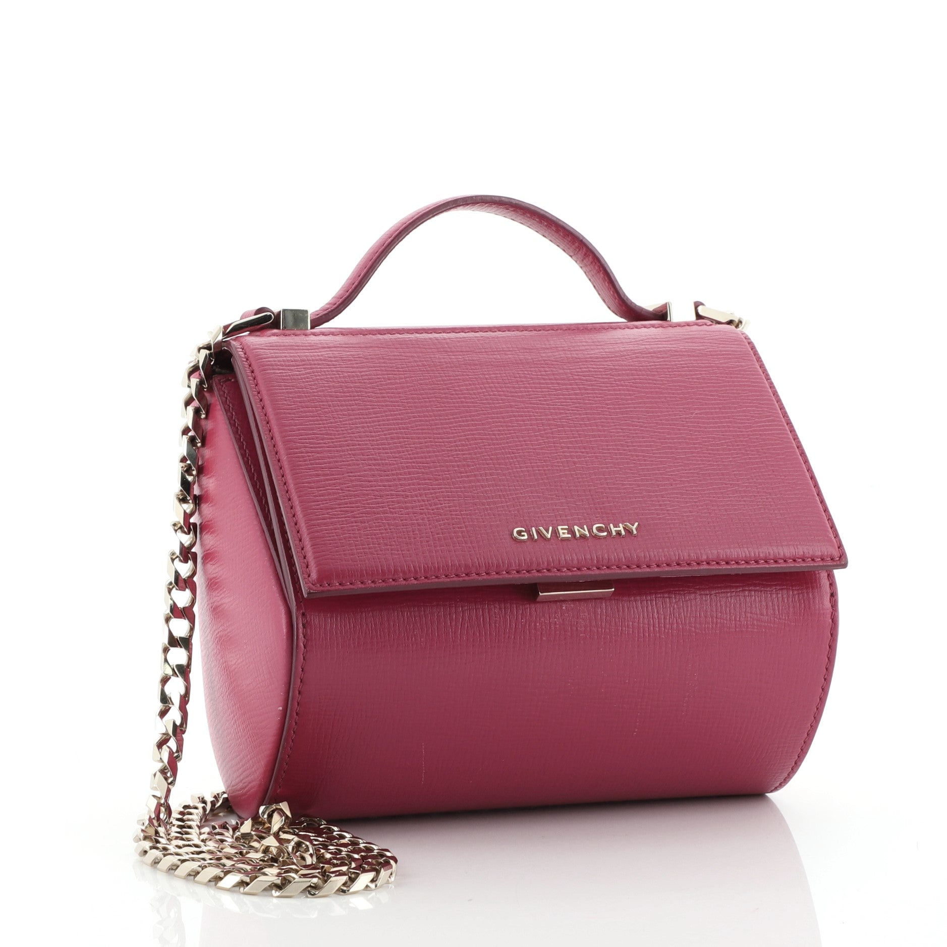 Chain Pandora Box Bag Leather Mini