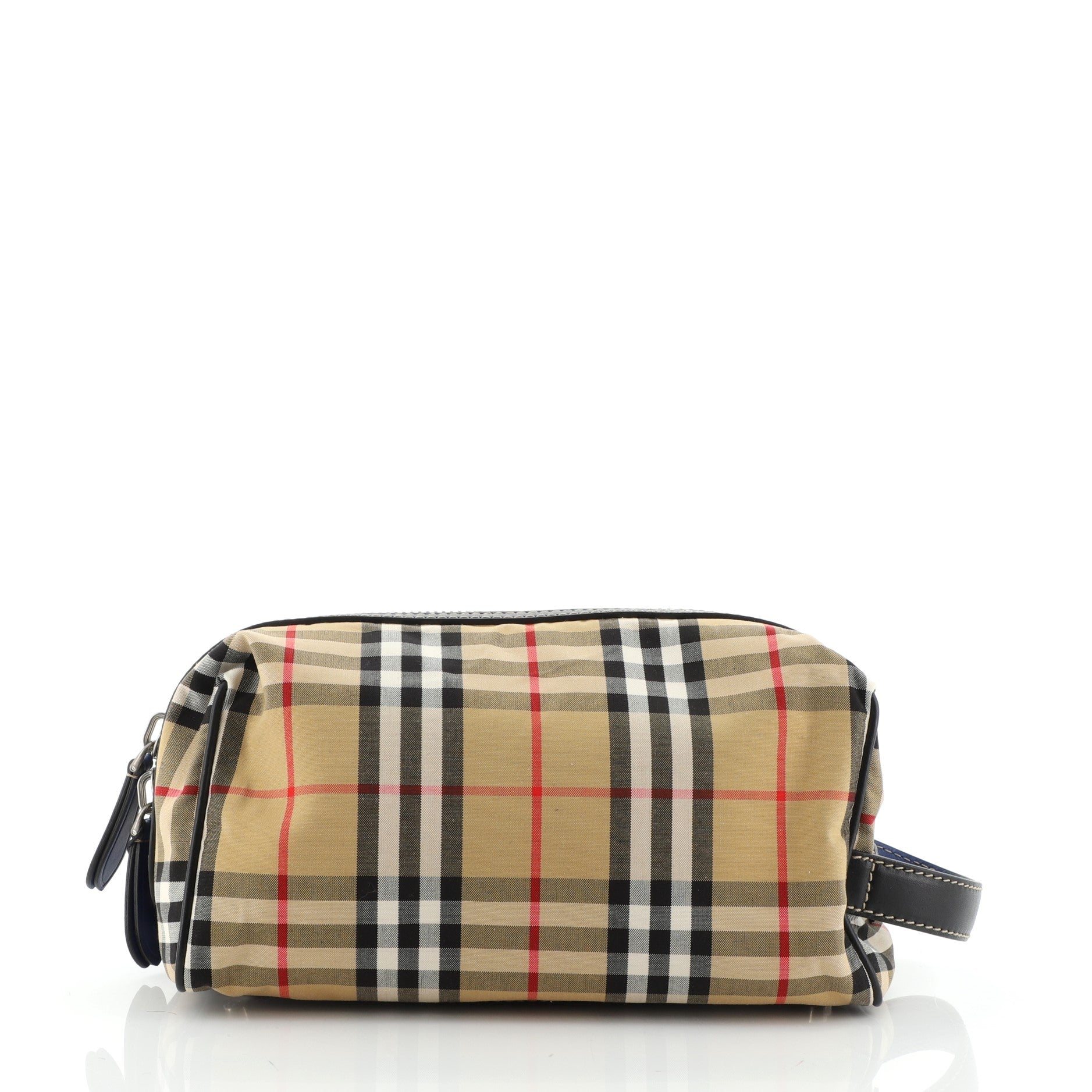 Cosmetic Pouch Vintage Check Canvas