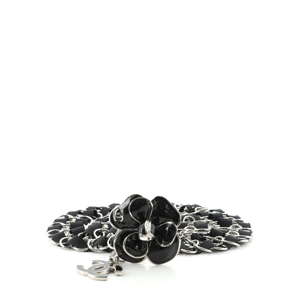 Camellia Double Strand Belt Metal with Fabric 75