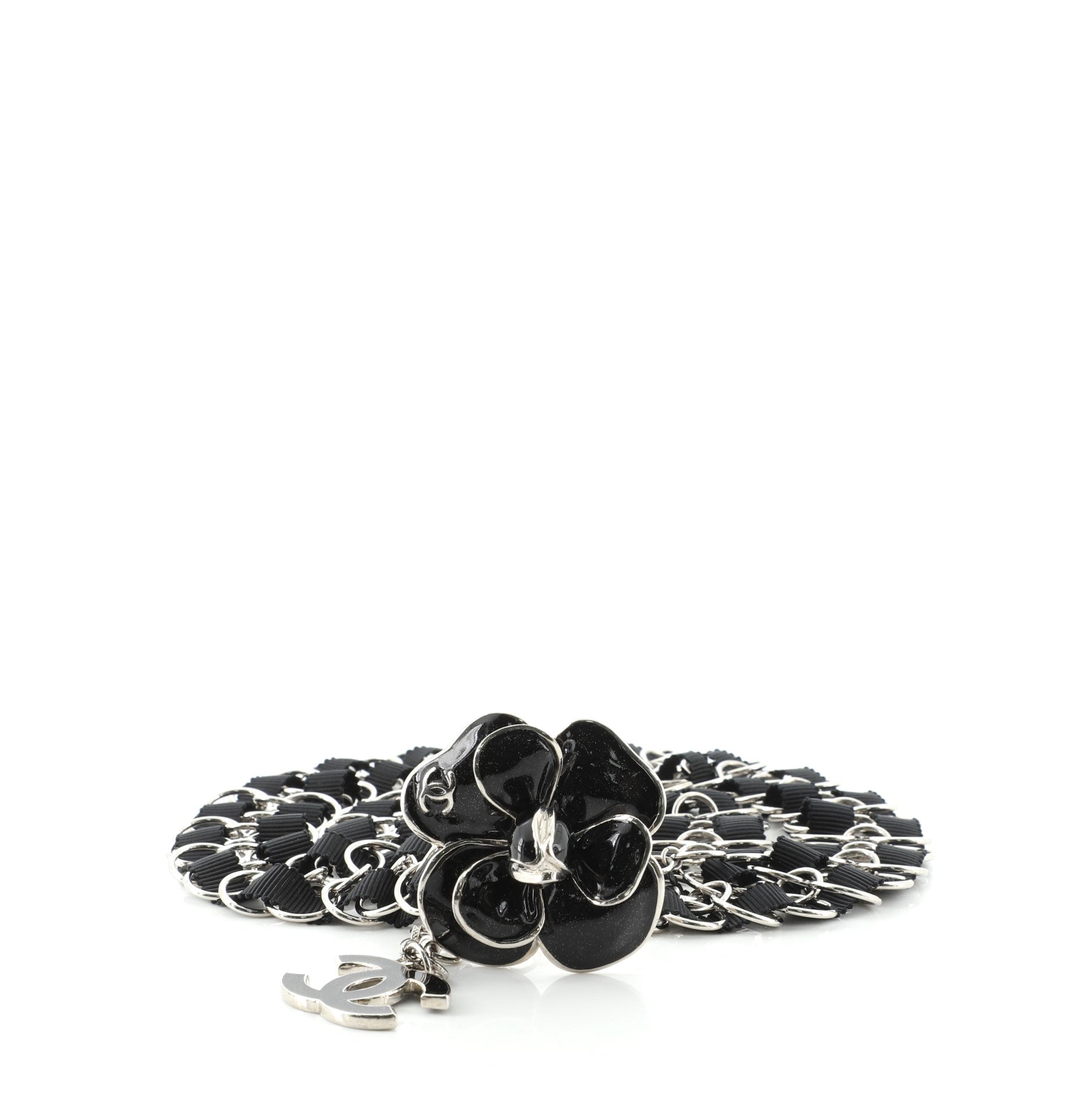 Camellia Double Strand Belt Metal with Fabric 75