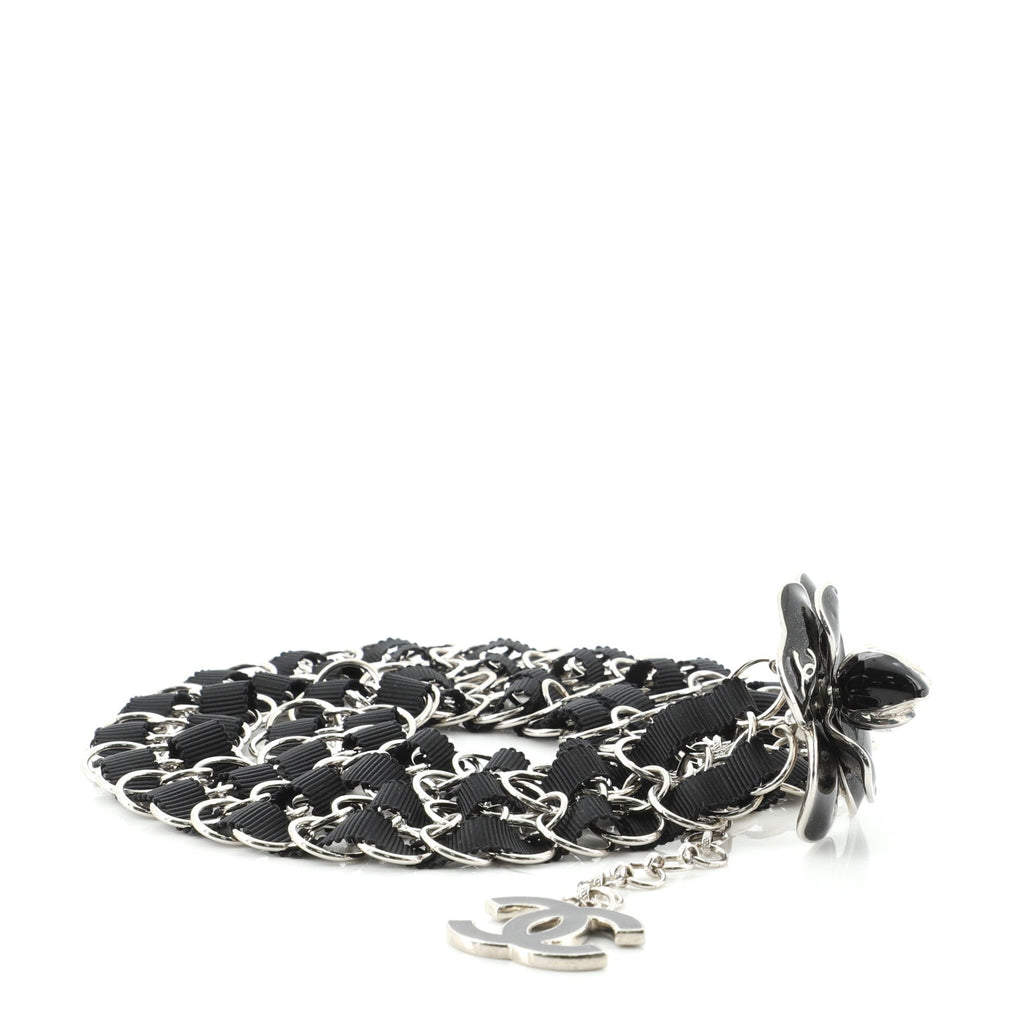 Camellia Double Strand Belt Metal with Fabric 75