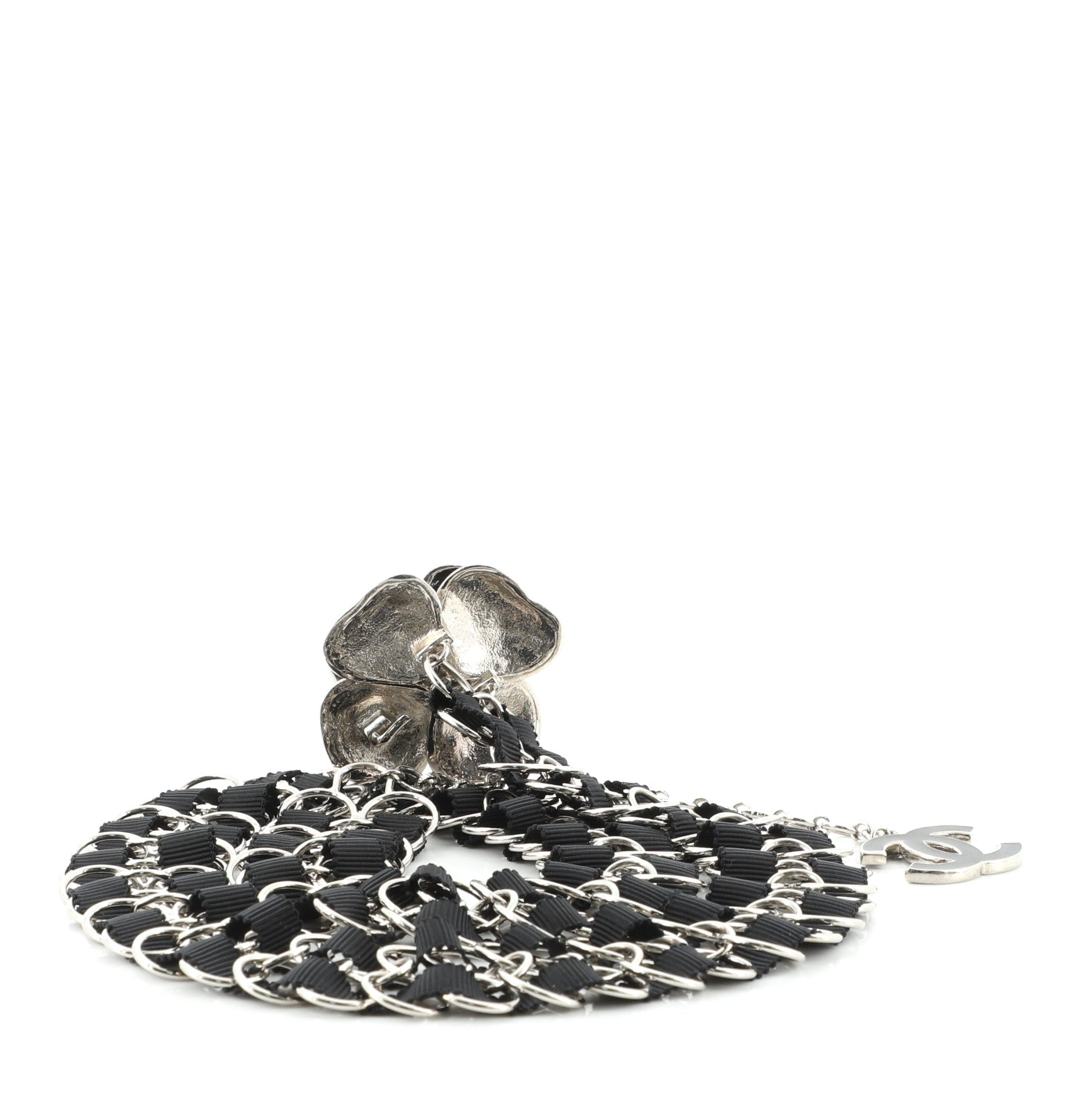 Camellia Double Strand Belt Metal with Fabric 75