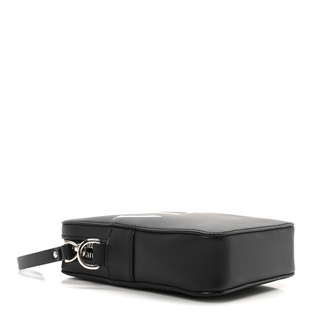 Calfskin VLTN Print Small Crossbody Bag Black